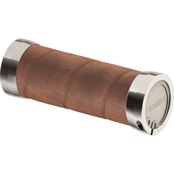 Brooks handvatten Slender Leather grips 100mm aged - AE-trading
