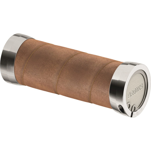 Brooks handvatten Slender Leather grips 100mm honey - AE-trading