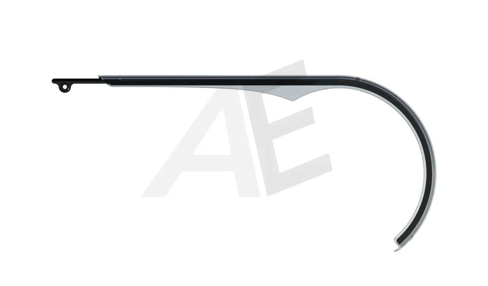Herrmans kettingscherm Slim 48 308mm transparant/zwart - AE-trading