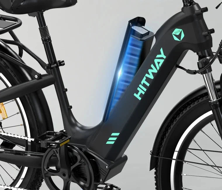 Hitway BK16 Elektrische Fiets 26 Inch 3.0 E-bike 48V 18Ah Wit - AE-trading