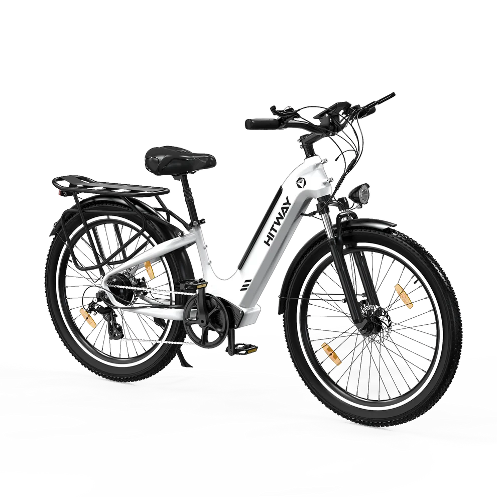 Hitway BK16 Elektrische Fiets 26 Inch 3.0 E-bike 48V 18Ah Wit - AE-trading