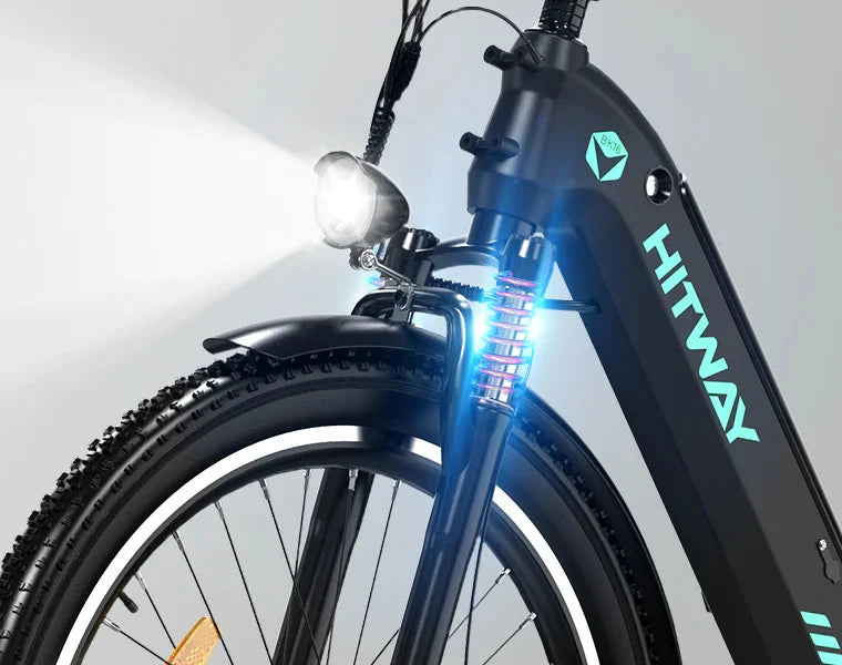 Hitway BK16 Elektrische Fiets 26 Inch 3.0 E-bike 48V 18Ah Wit - AE-trading
