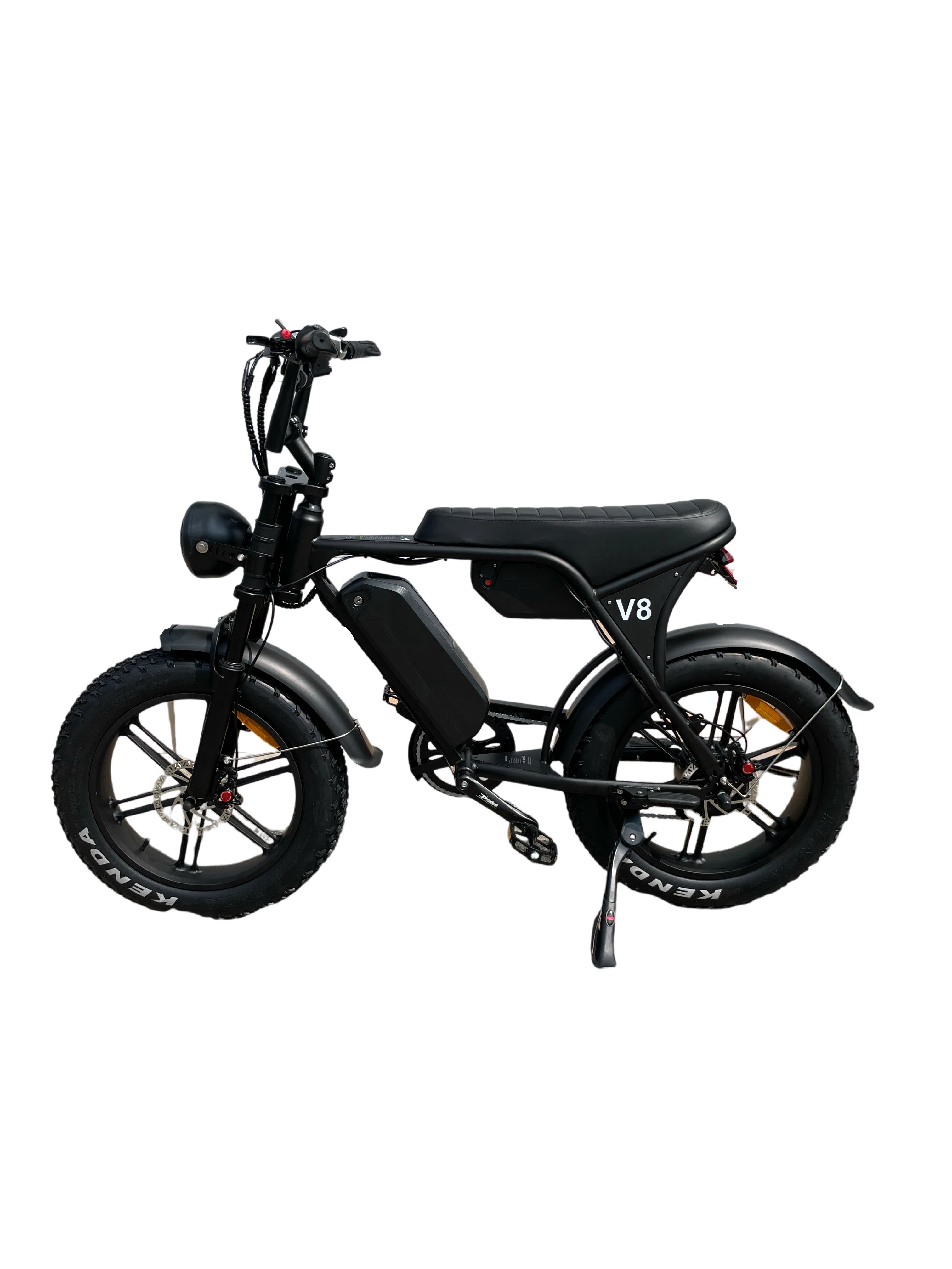 Ouxi V8 Max 3.0 2024 Dubbele Accu Fatbike 250W 25Km/Uur Zwart Fatbike