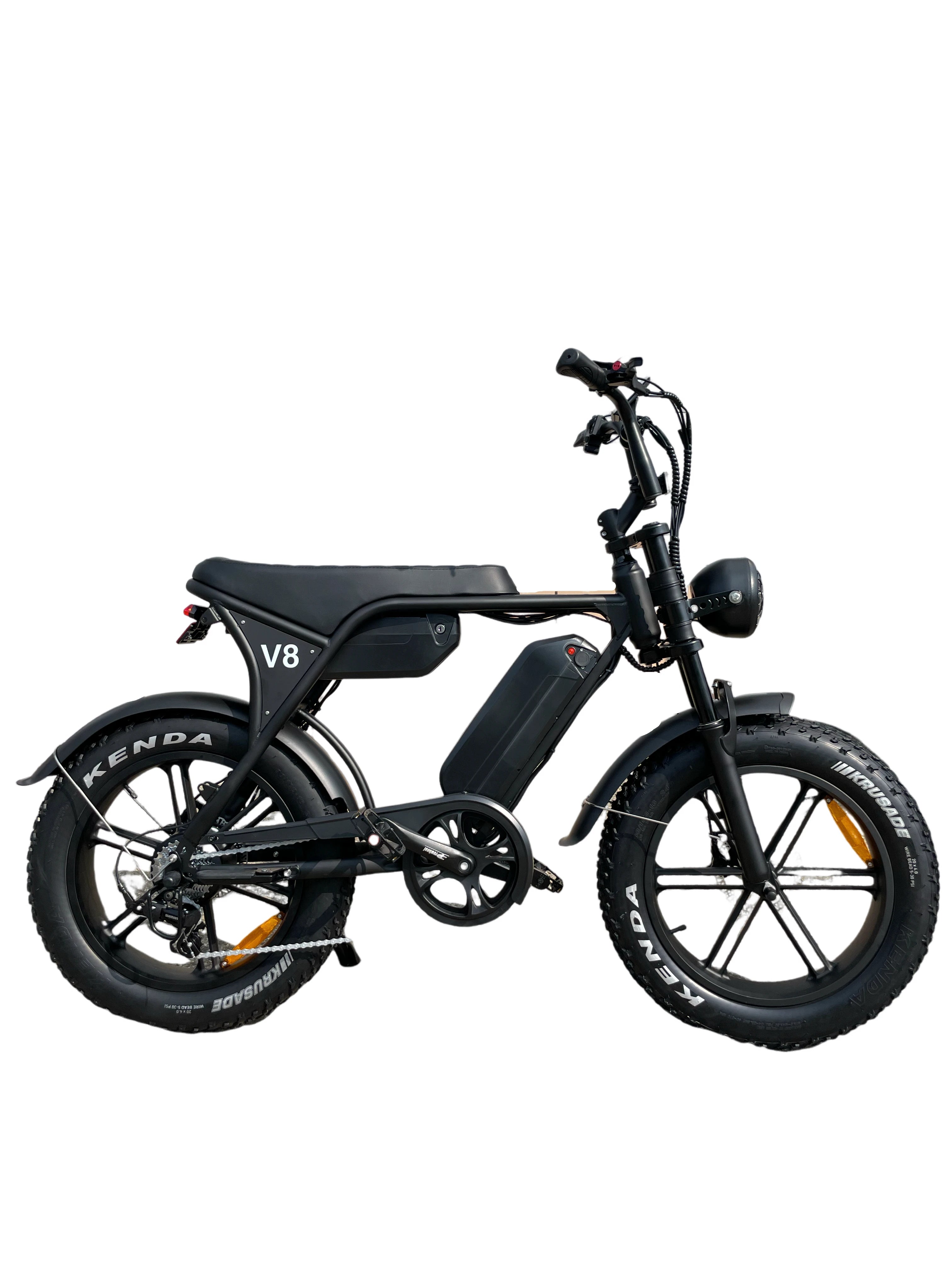 Ouxi V8 Max 3.0 2024 Dubbele Accu Fatbike 250W 25Km/Uur Zwart Fatbike