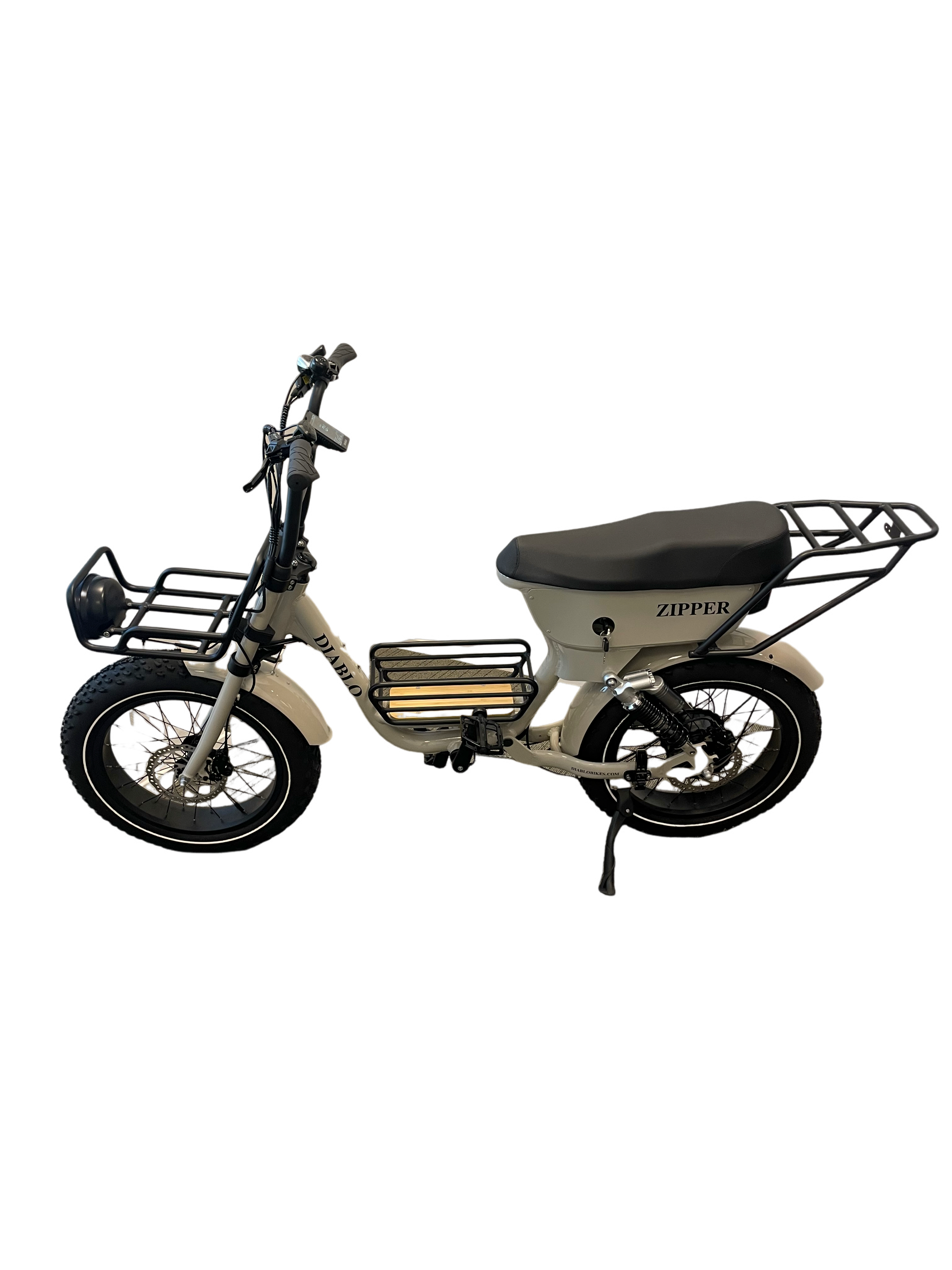 Diablo Zipper Fatbike 7SP Shimano versnellingen met achtervering - Fashion Grey - AE-trading