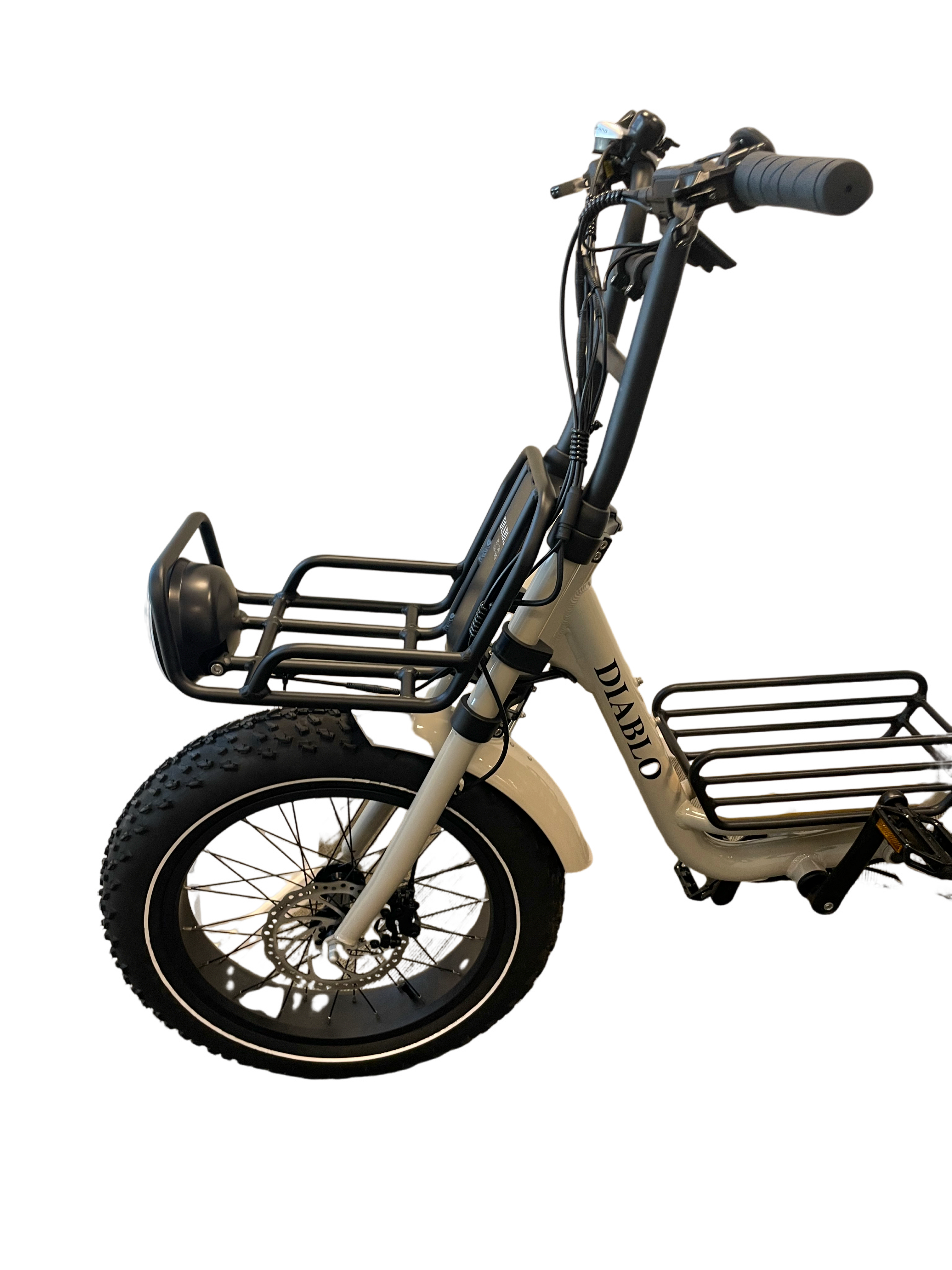 Diablo Zipper Fatbike 7SP Shimano versnellingen met achtervering - Fashion Grey - AE-trading