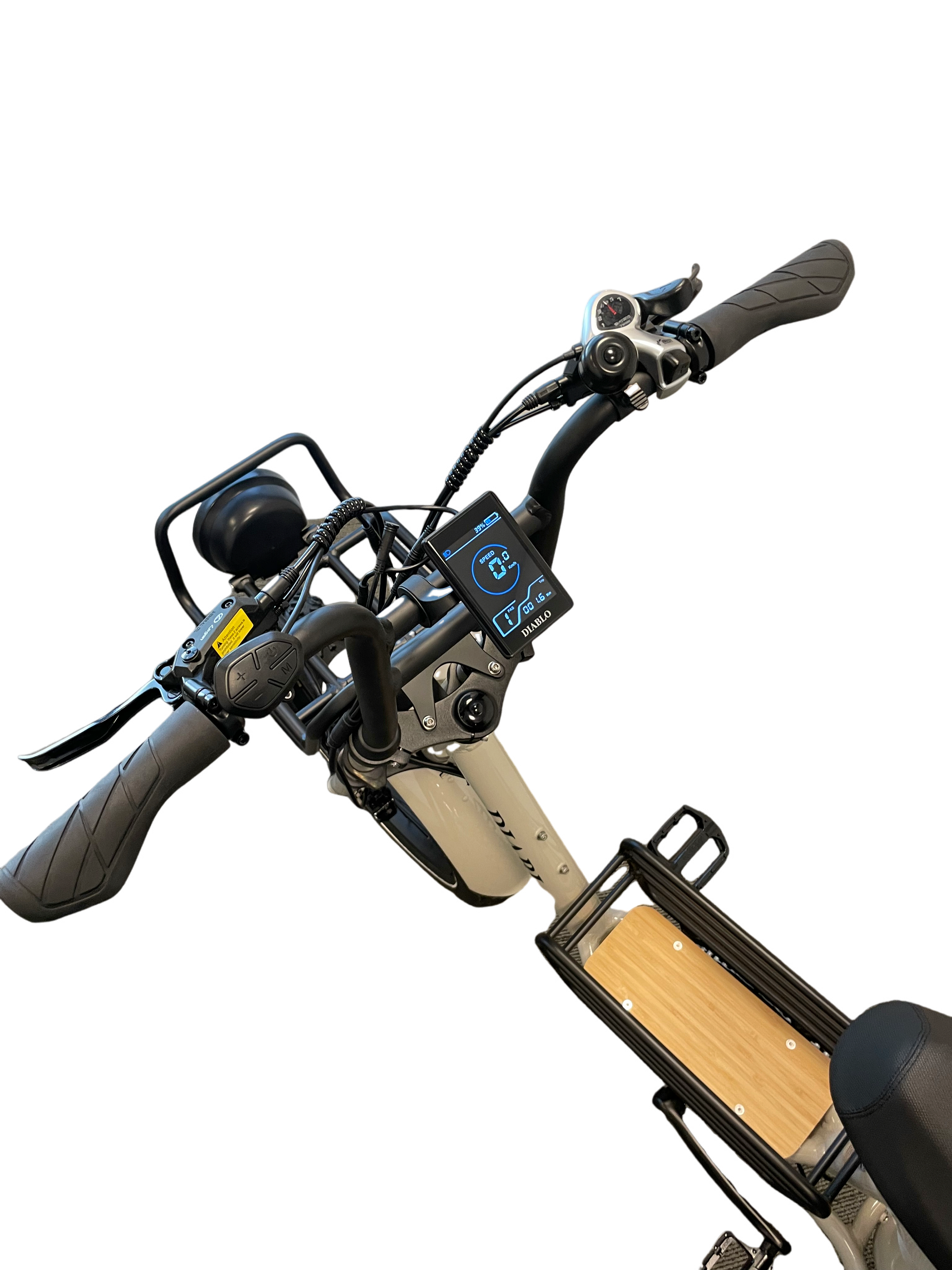 Diablo Zipper Fatbike 7SP Shimano versnellingen met achtervering - Fashion Grey - AE-trading