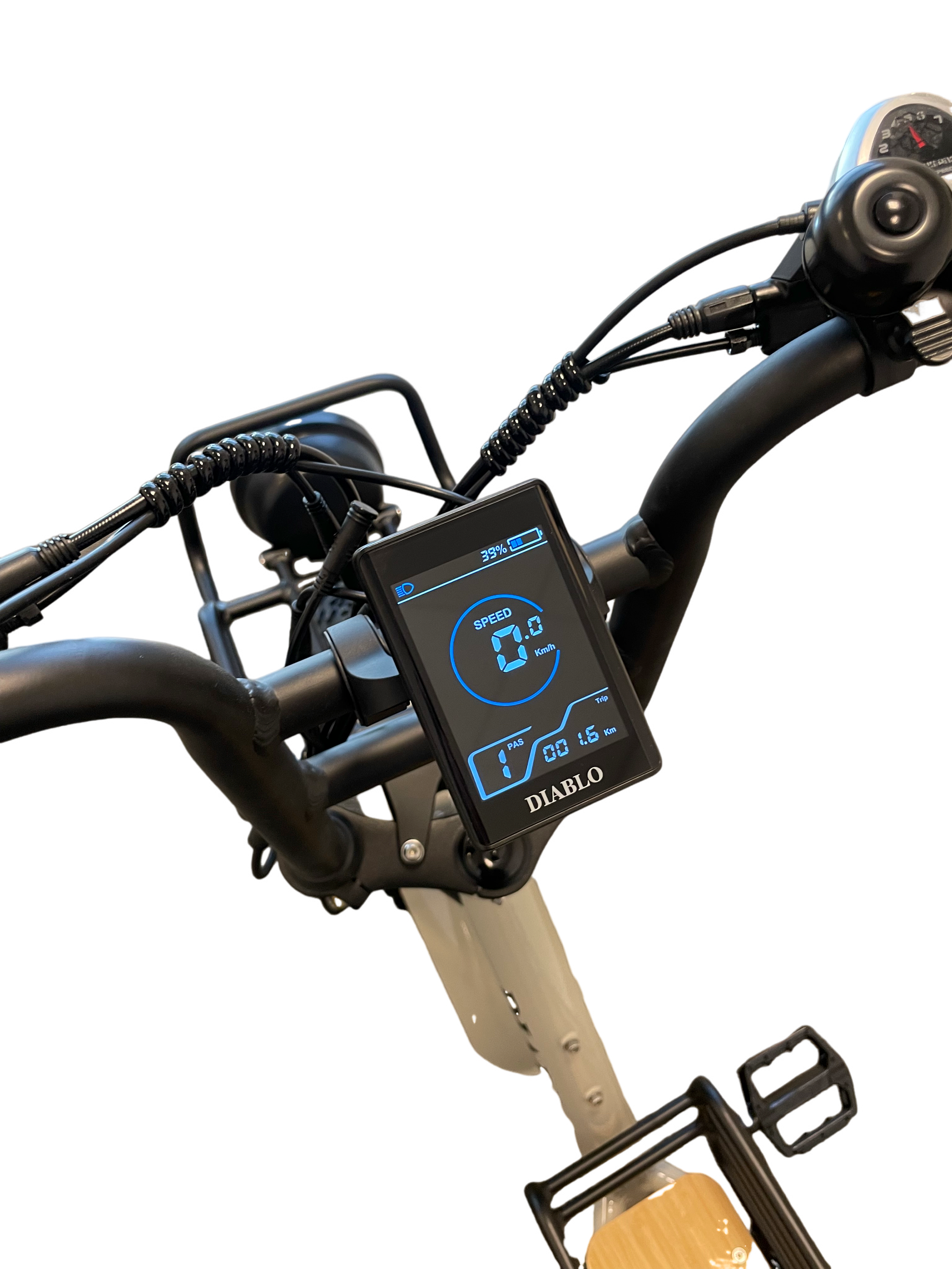 Diablo Zipper Fatbike 7SP Shimano versnellingen met achtervering - Fashion Grey - AE-trading