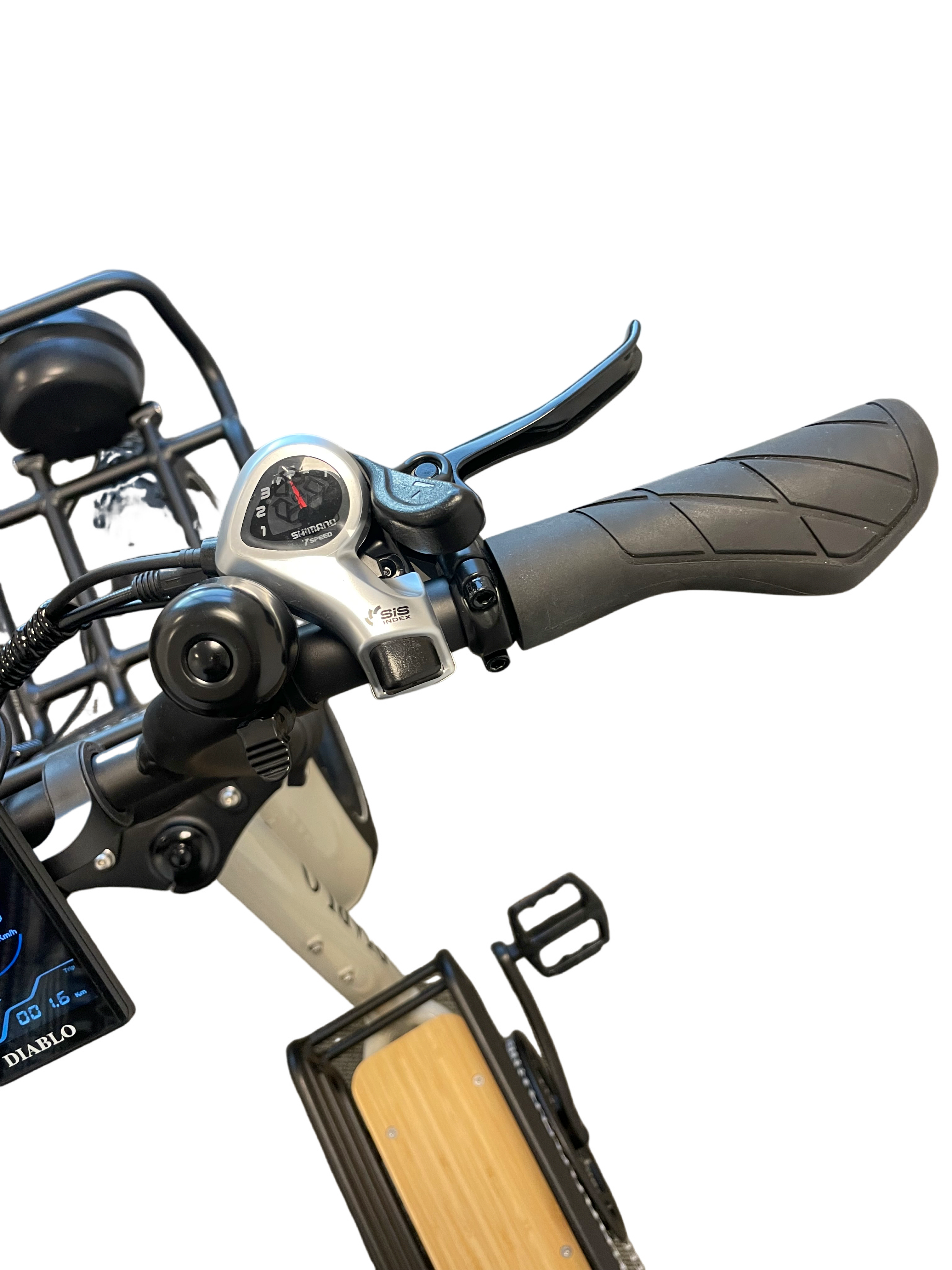 Diablo Zipper Fatbike 7SP Shimano versnellingen met achtervering - Fashion Grey - AE-trading