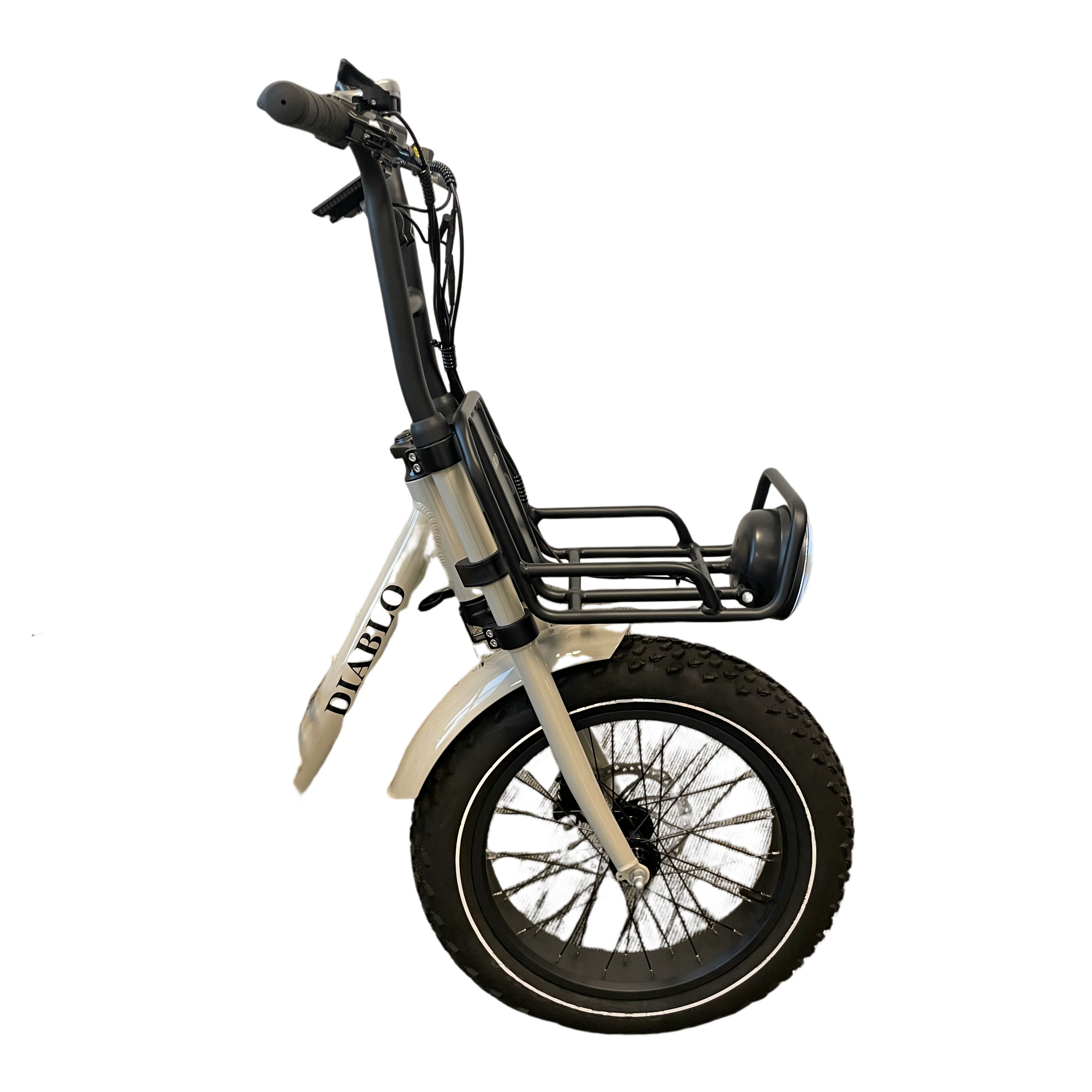 Diablo Zipper Fatbike 7SP Shimano versnellingen met achtervering - Fashion Grey - AE-trading