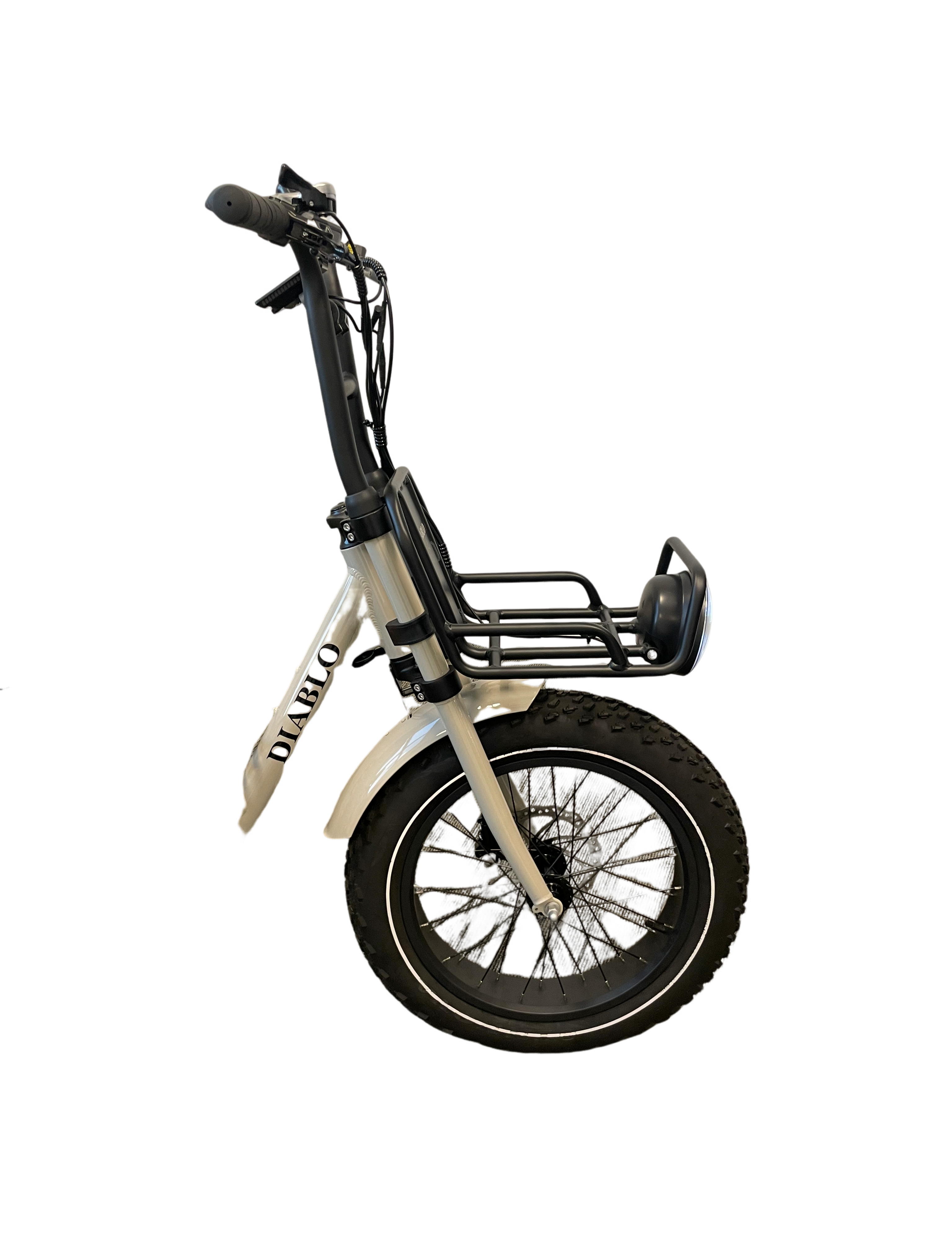 Diablo Zipper Fatbike 7SP Shimano versnellingen met achtervering - Fashion Grey - AE-trading