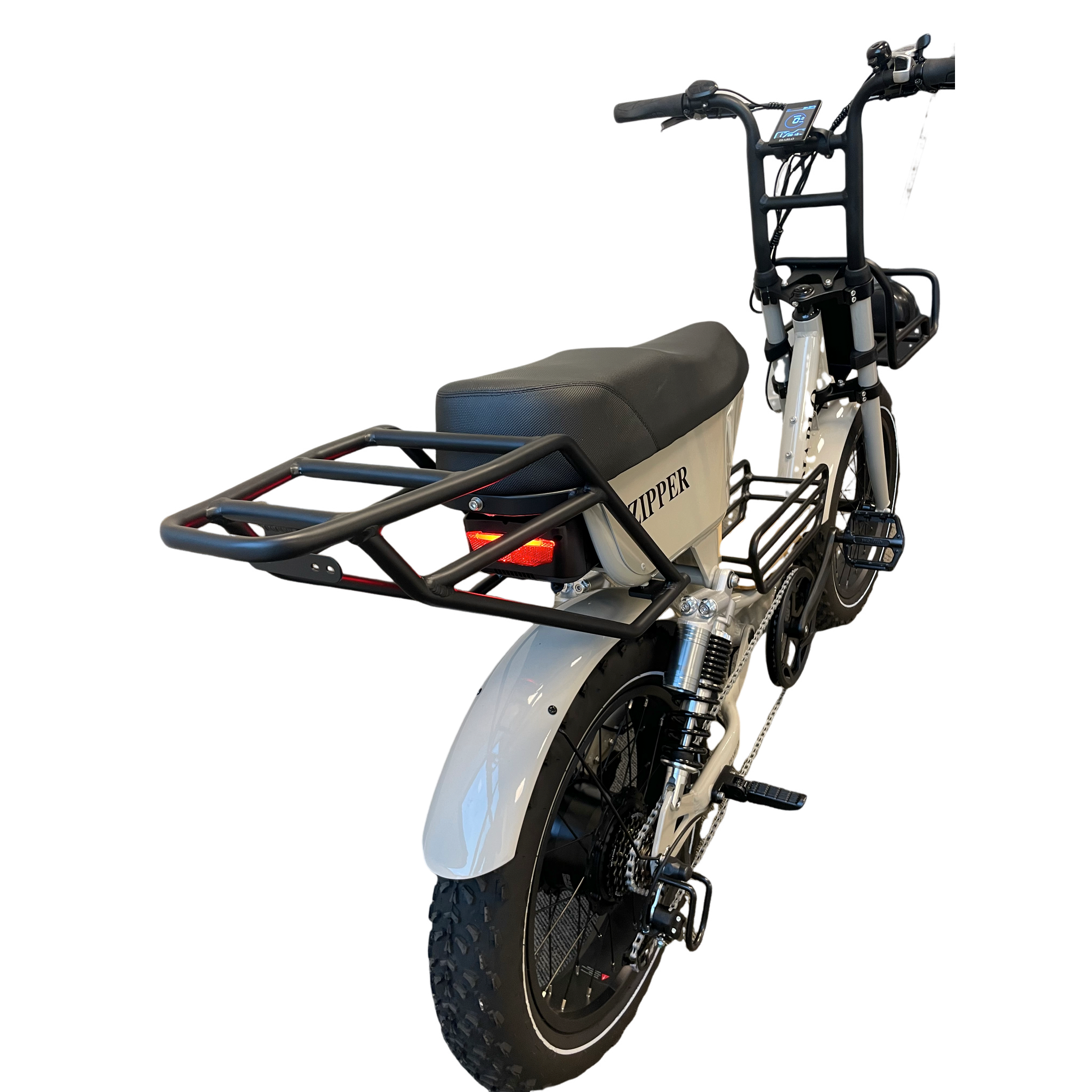 Diablo Zipper Fatbike 7SP Shimano versnellingen met achtervering - Fashion Grey - AE-trading