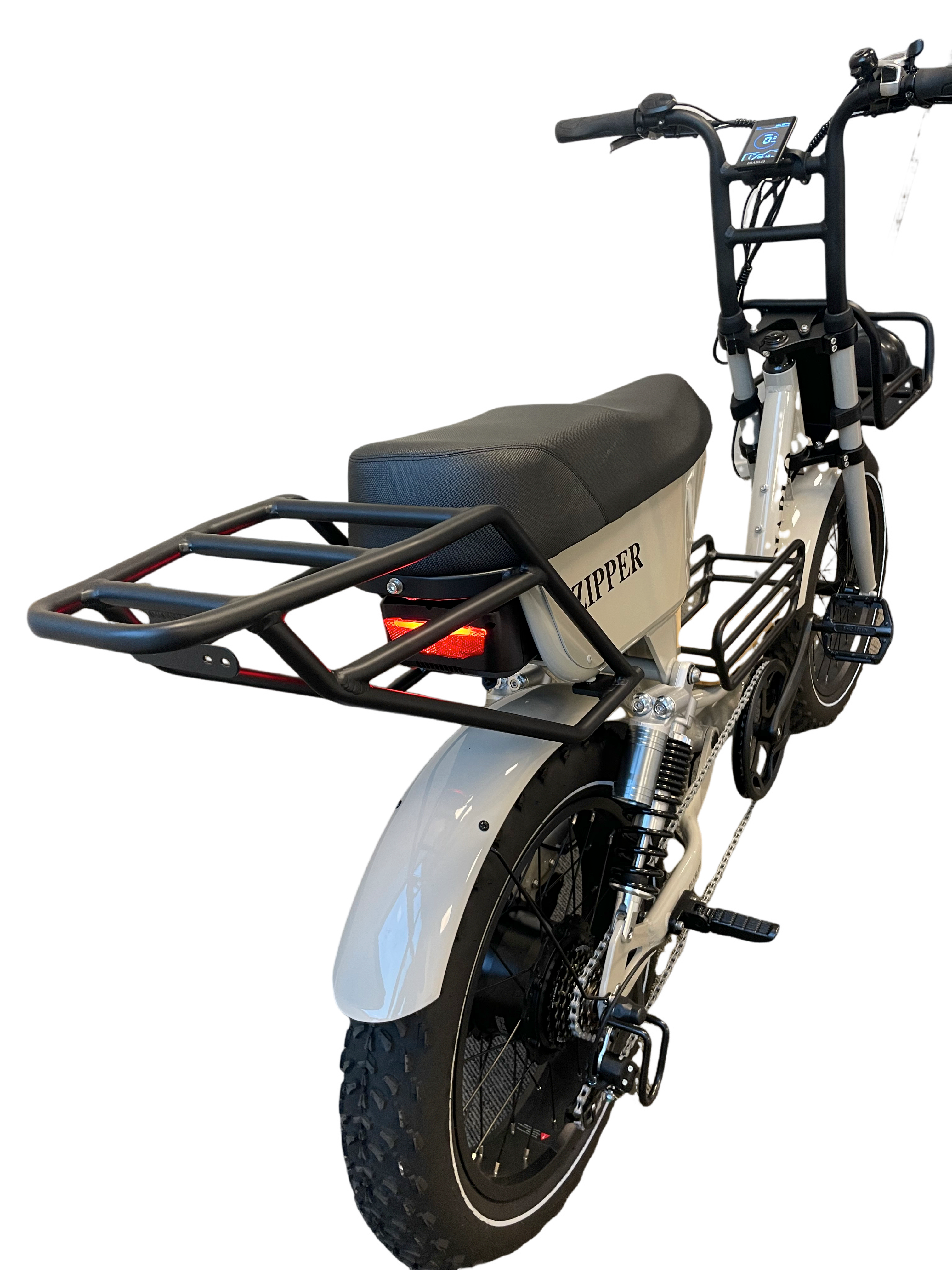 Diablo Zipper Fatbike 7SP Shimano versnellingen met achtervering - Fashion Grey - AE-trading