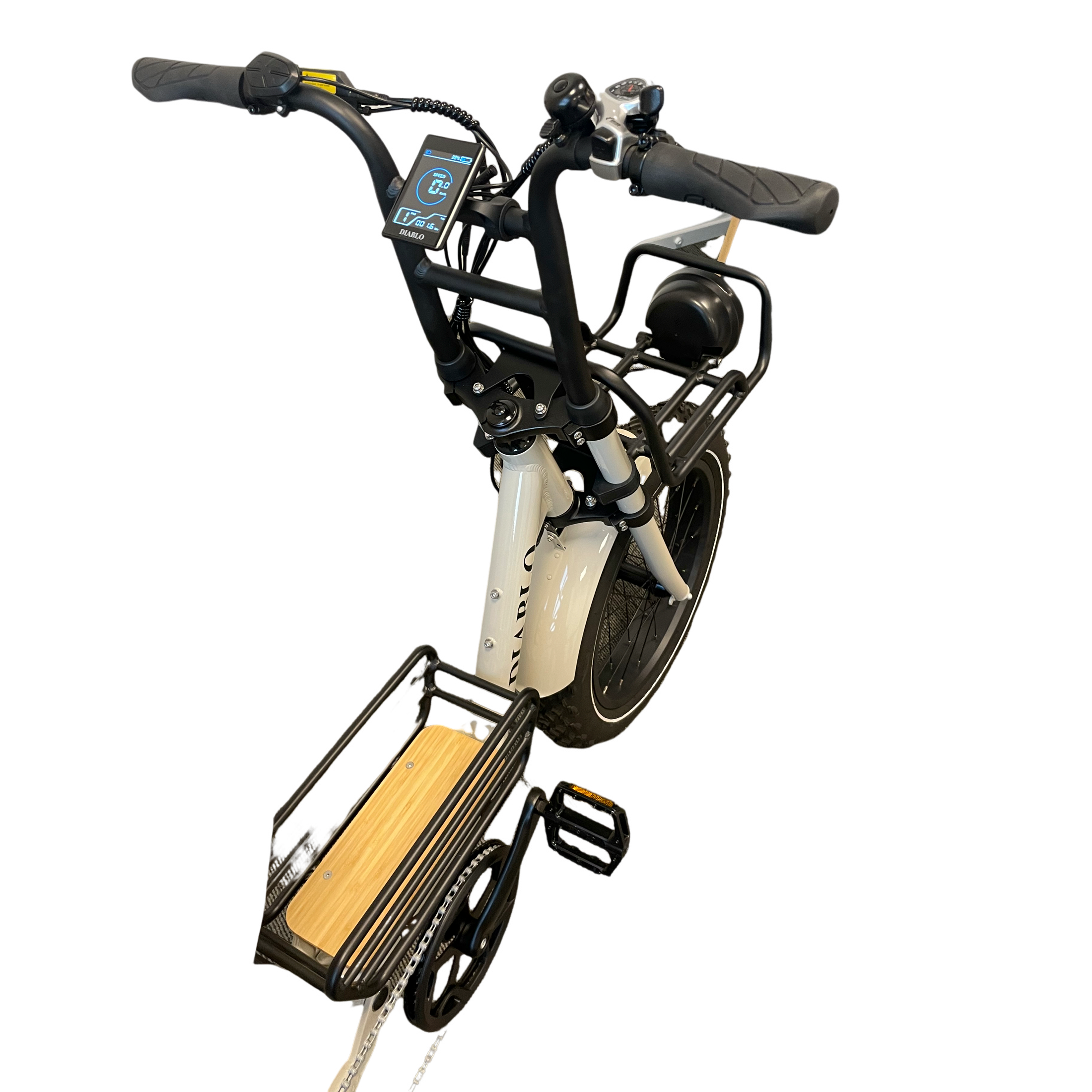 Diablo Zipper Fatbike 7SP Shimano versnellingen met achtervering - Fashion Grey - AE-trading