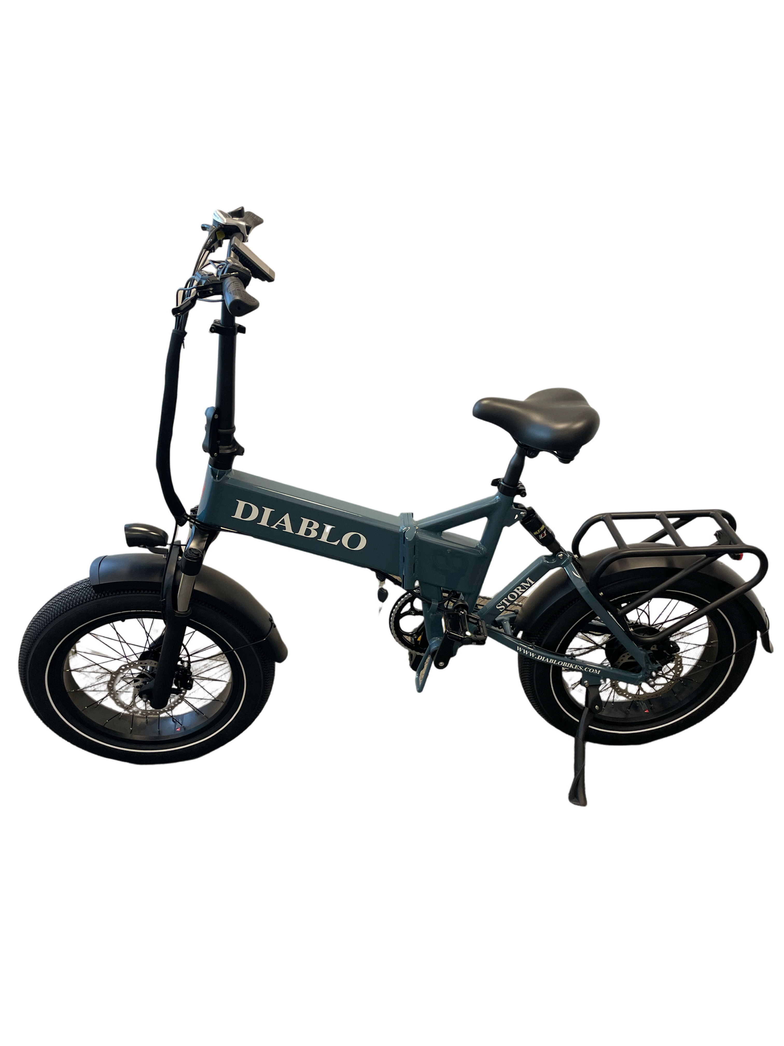 Diablo Storm Fatbike Vouwfiets met Hydraulische remmen - Donker Blauw - AE-trading