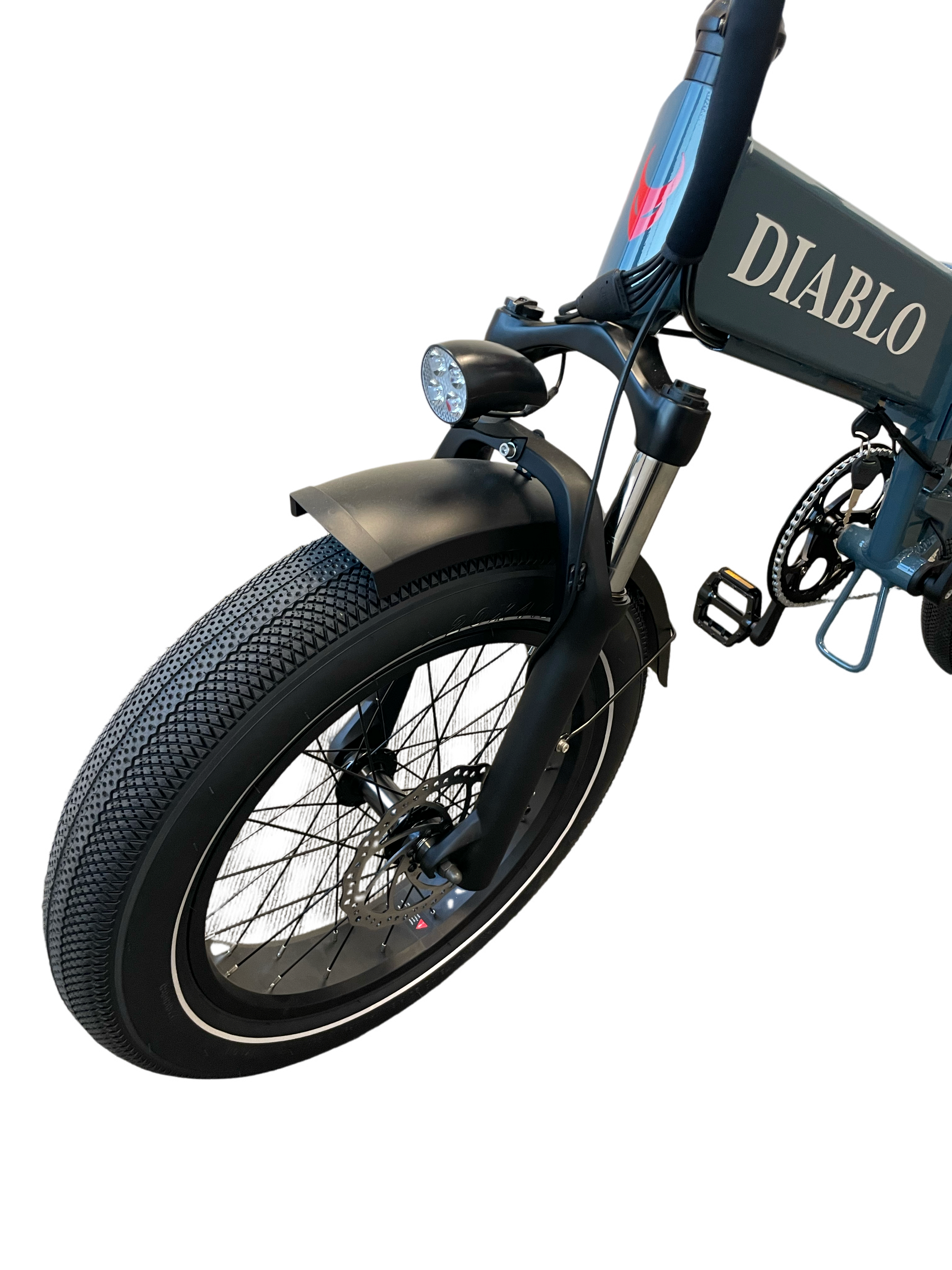 Diablo Storm Fatbike Vouwfiets met Hydraulische remmen - Donker Blauw - AE-trading