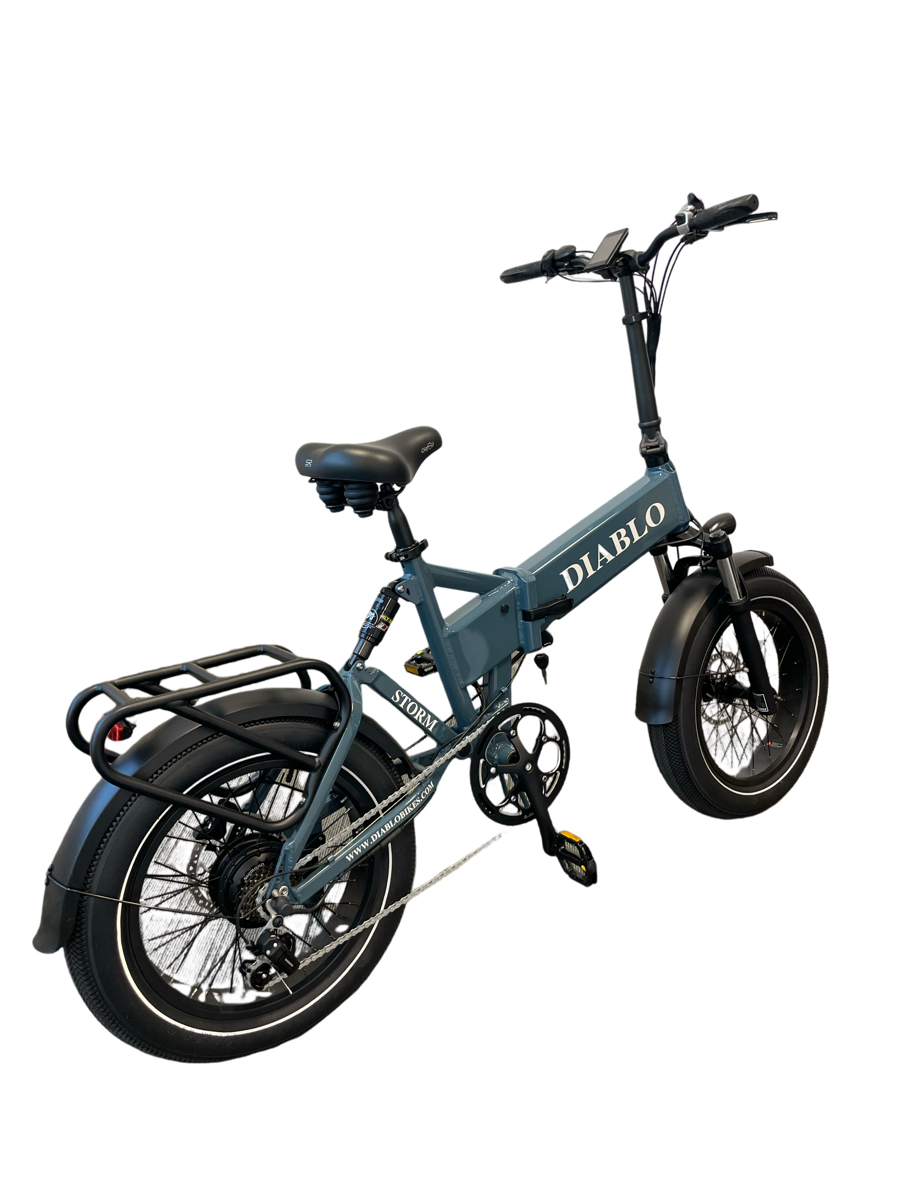 Diablo Storm Fatbike Vouwfiets met Hydraulische remmen - Donker Blauw - AE-trading