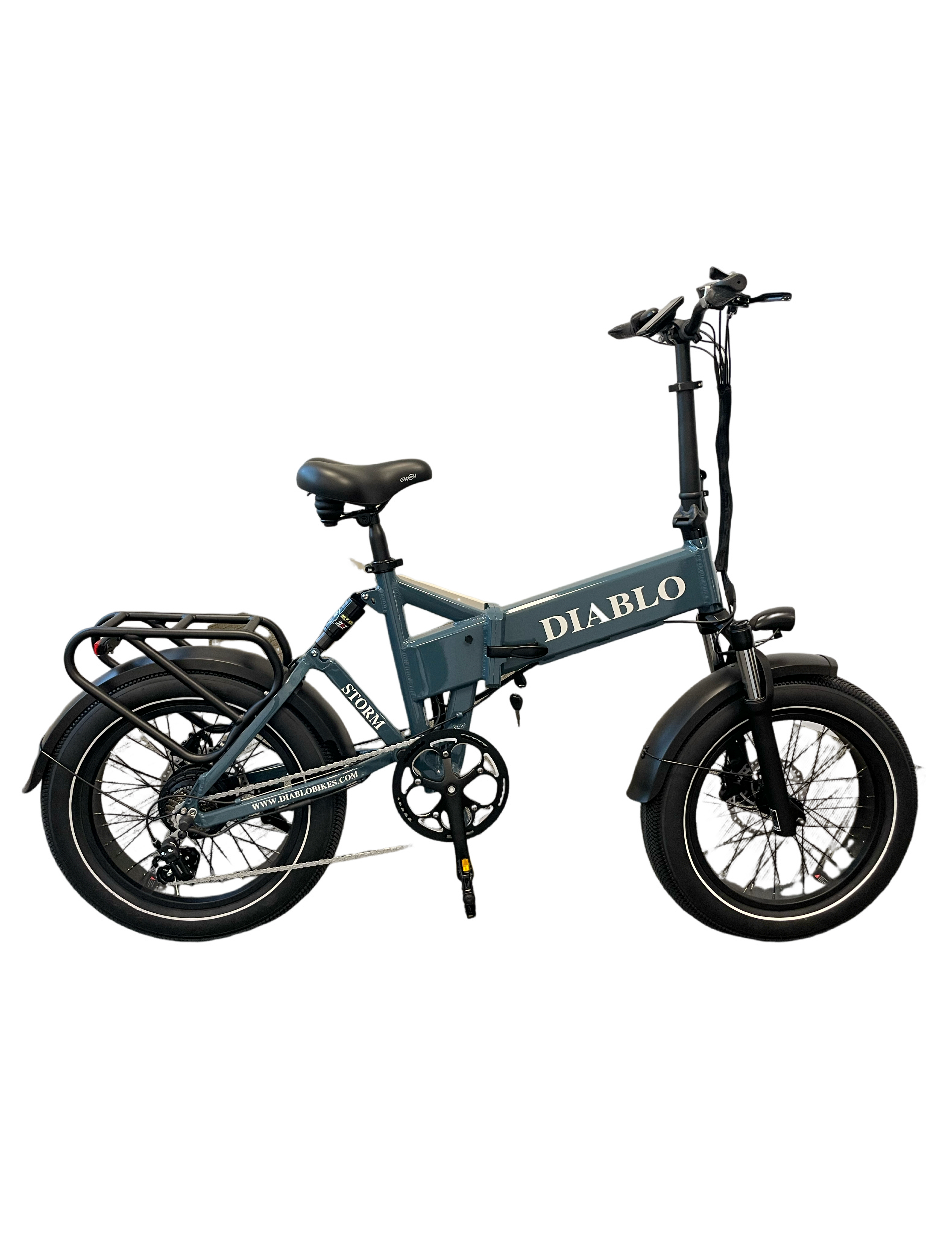 Diablo Storm Fatbike Vouwfiets met Hydraulische remmen - Donker Blauw - AE-trading