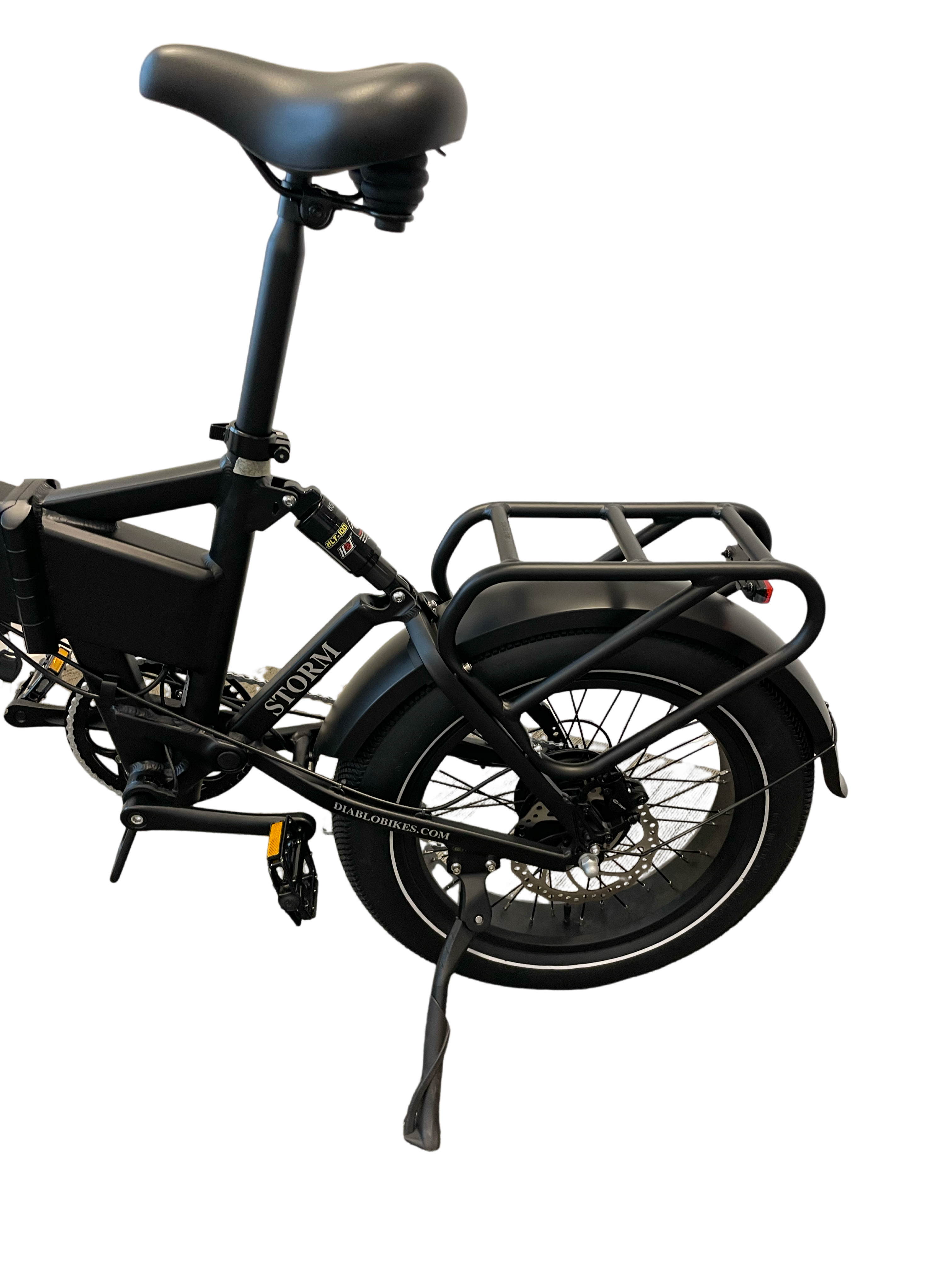 Diablo Storm Fatbike Vouwfiets met Hydraulische remmen - Mat Zwart - AE-trading
