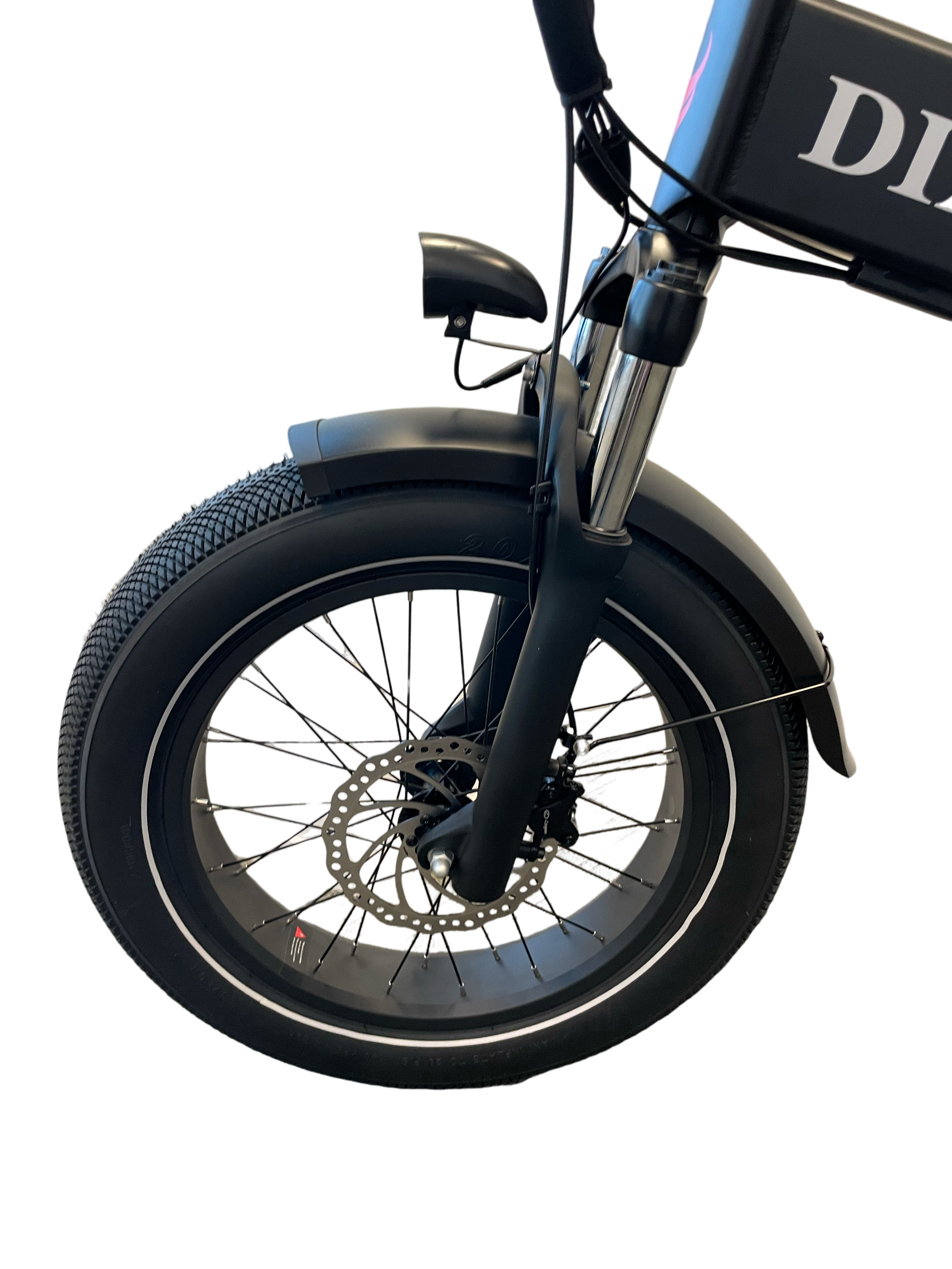 Diablo Storm Fatbike Vouwfiets met Hydraulische remmen - Mat Zwart - AE-trading