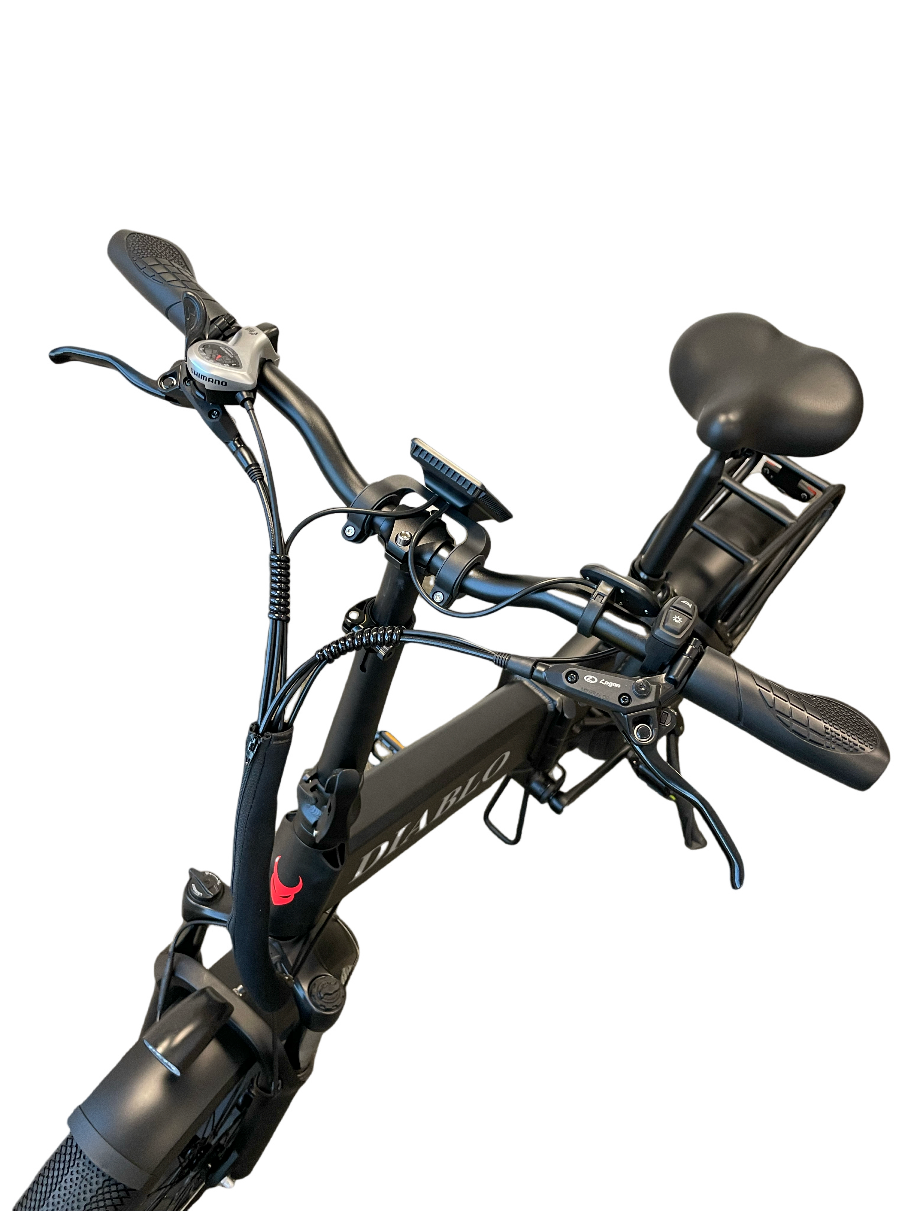 Diablo Storm Fatbike Vouwfiets met Hydraulische remmen - Mat Zwart - AE-trading