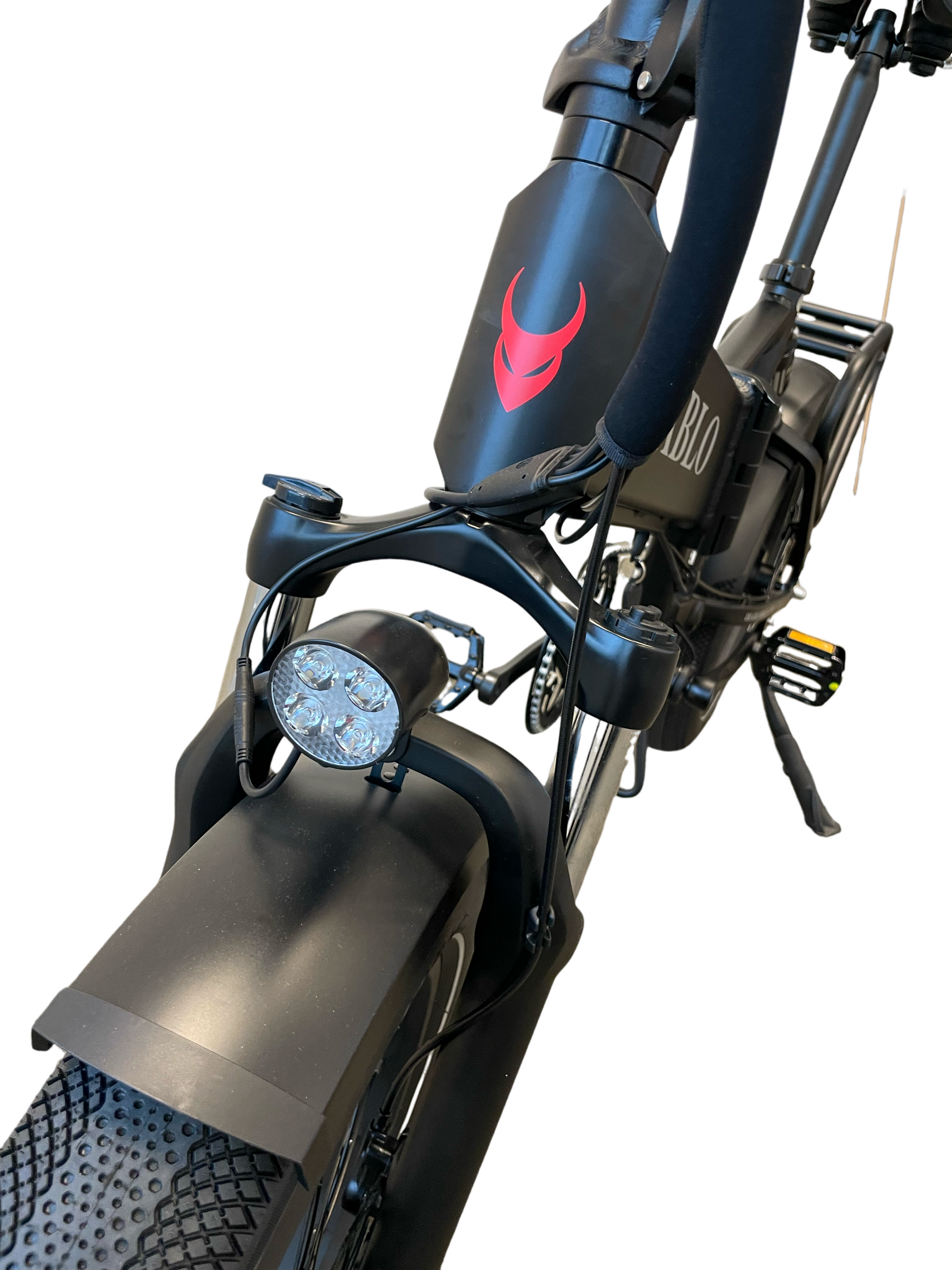 Diablo Storm Fatbike Vouwfiets met Hydraulische remmen - Mat Zwart - AE-trading