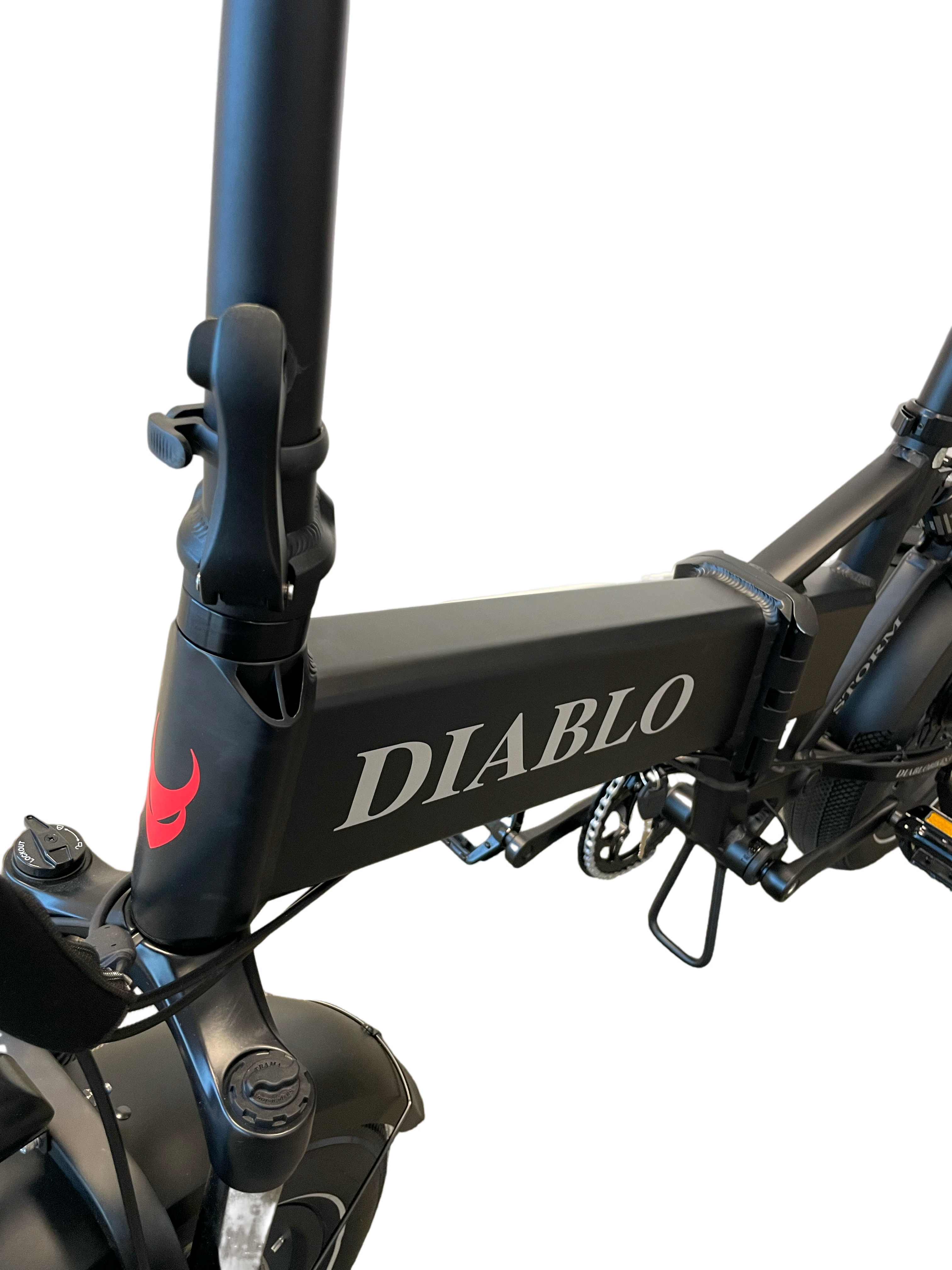 Diablo Storm Fatbike Vouwfiets met Hydraulische remmen - Mat Zwart - AE-trading