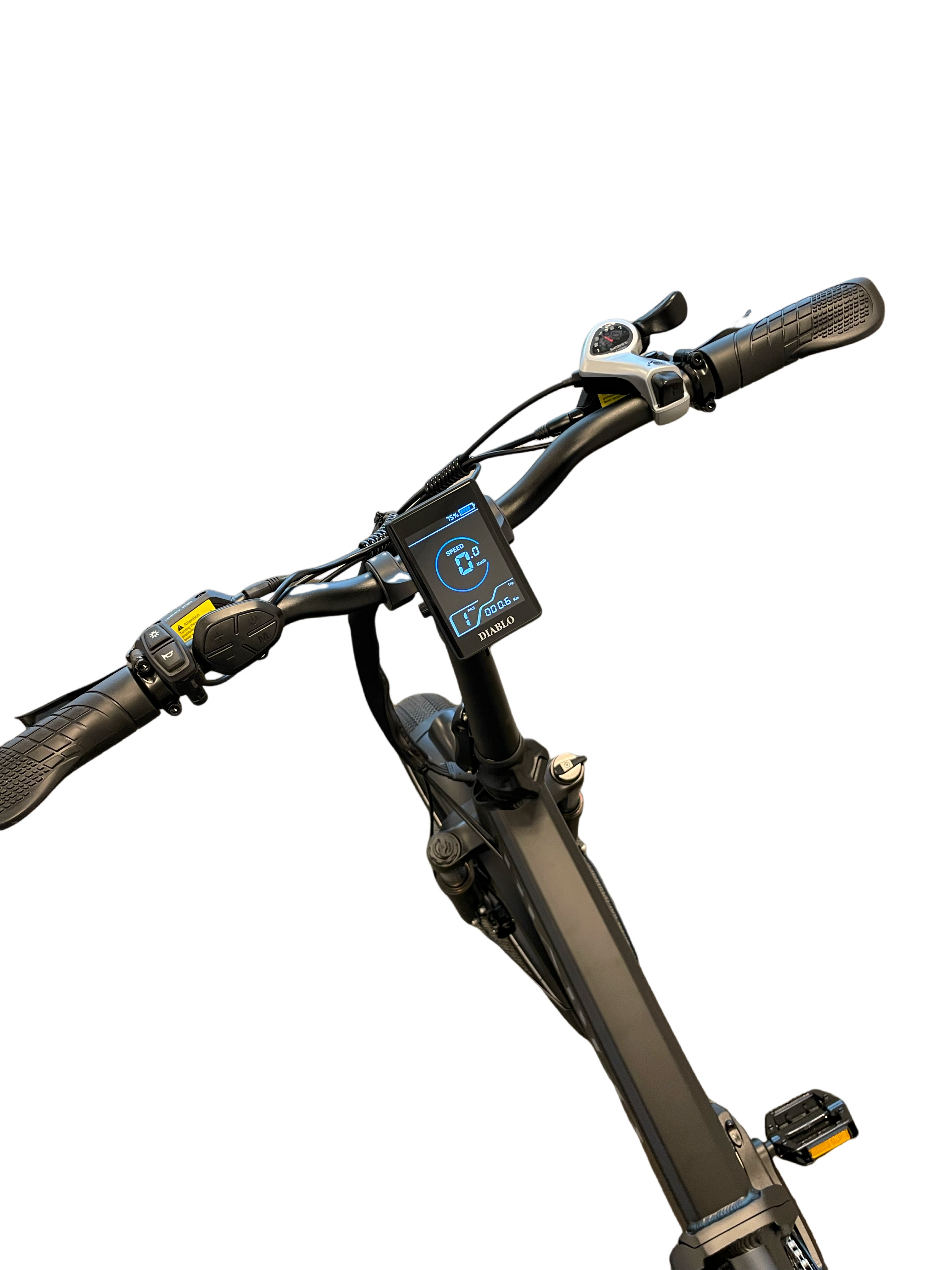 Diablo Storm Fatbike Vouwfiets met Hydraulische remmen - Mat Zwart - AE-trading
