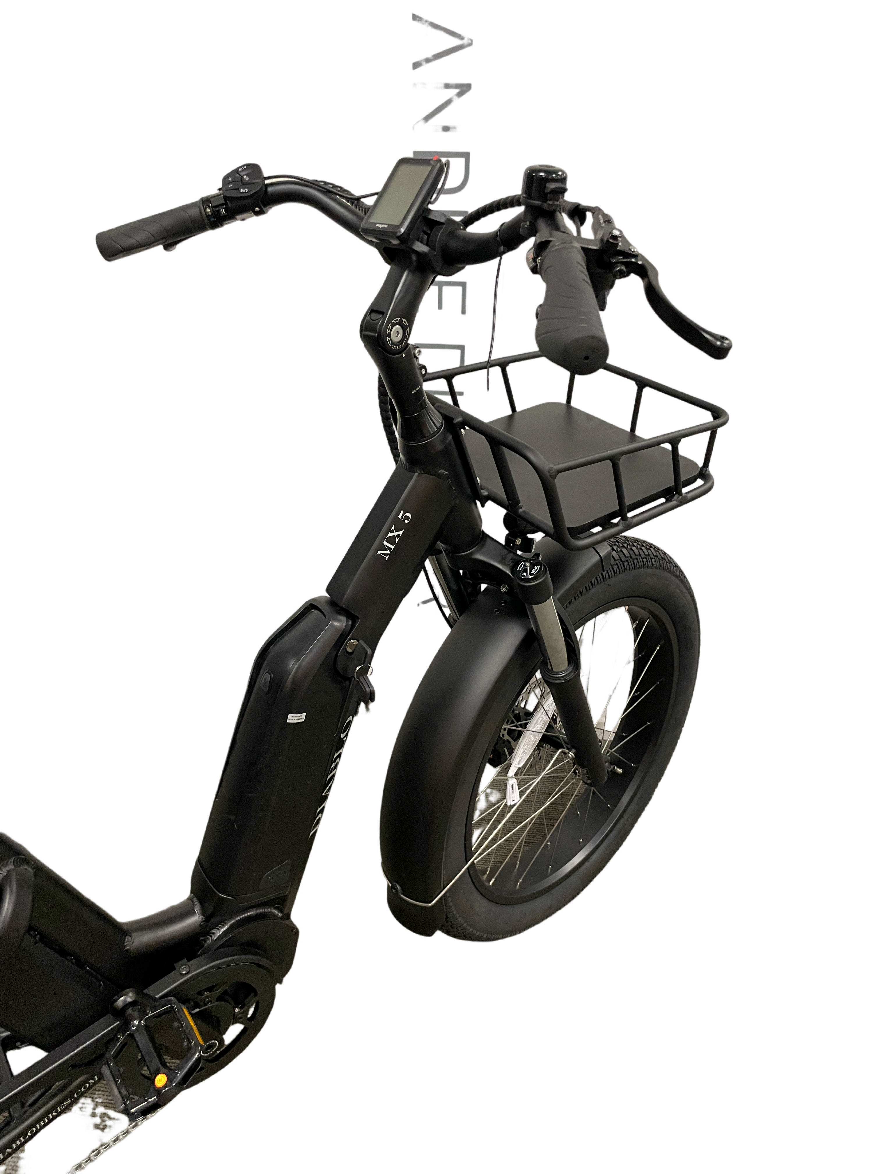 Diablo Big Foot Fatbike Driewieler Fiets E-bike Cargo - Mat zwart - Twee accu's - AE-trading