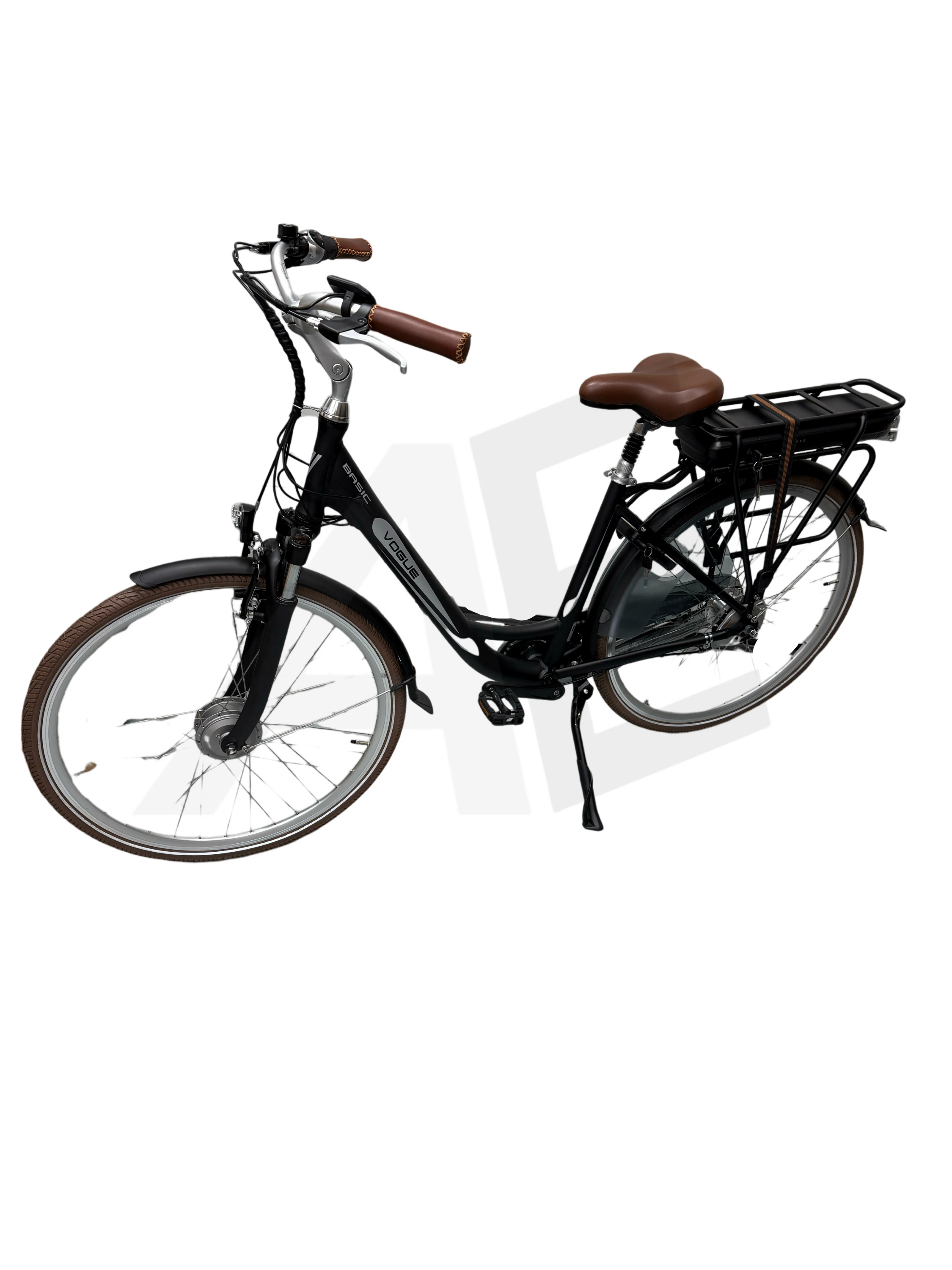 Vogue Basic Elektrische Fiets 3 versnellingen 47cm 13Ah - Mat Zwart AE-trading