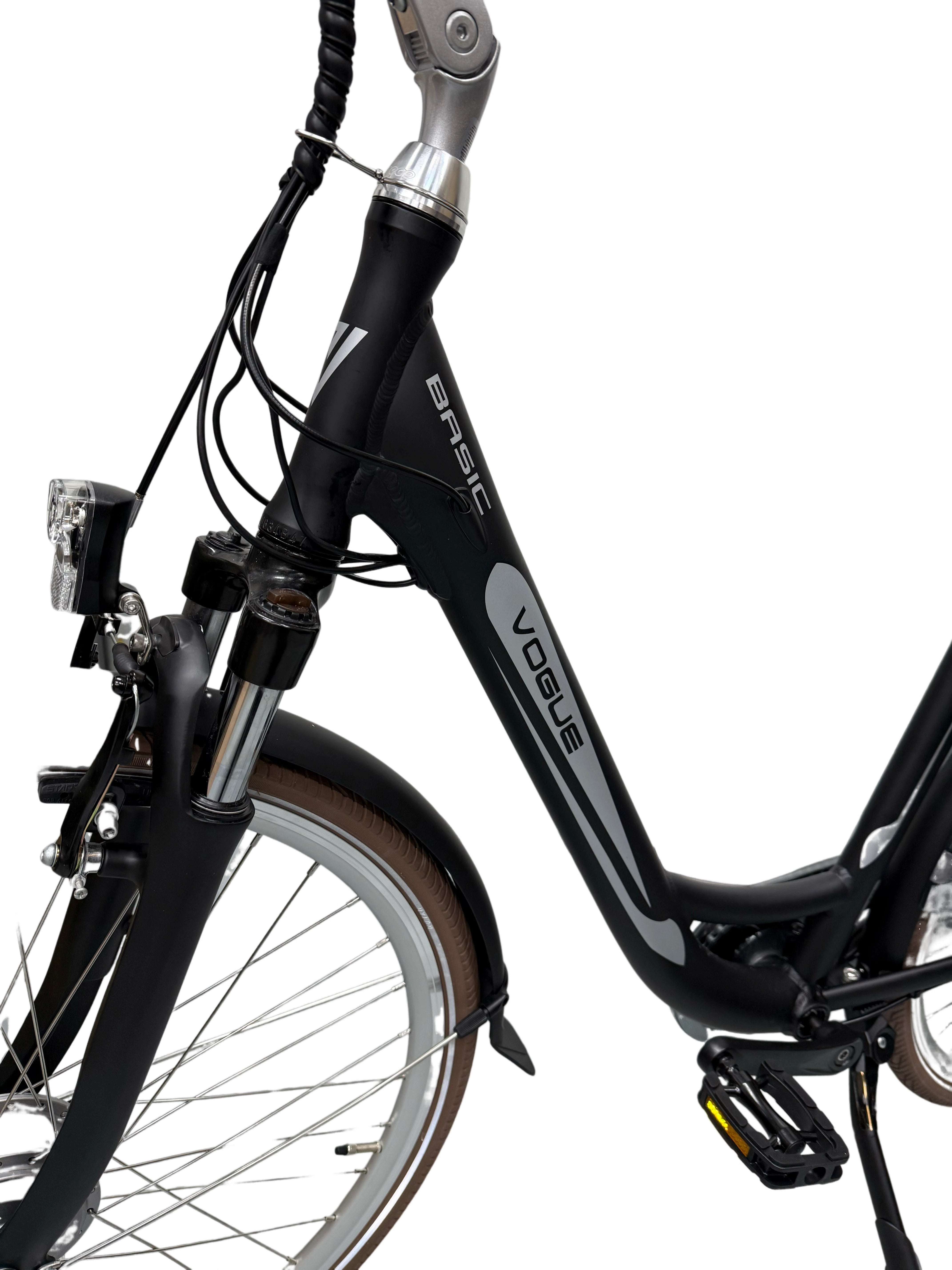 Vogue Basic Elektrische Fiets 7 versnellingen 47cm 13Ah - Mat Zwart AE-trading