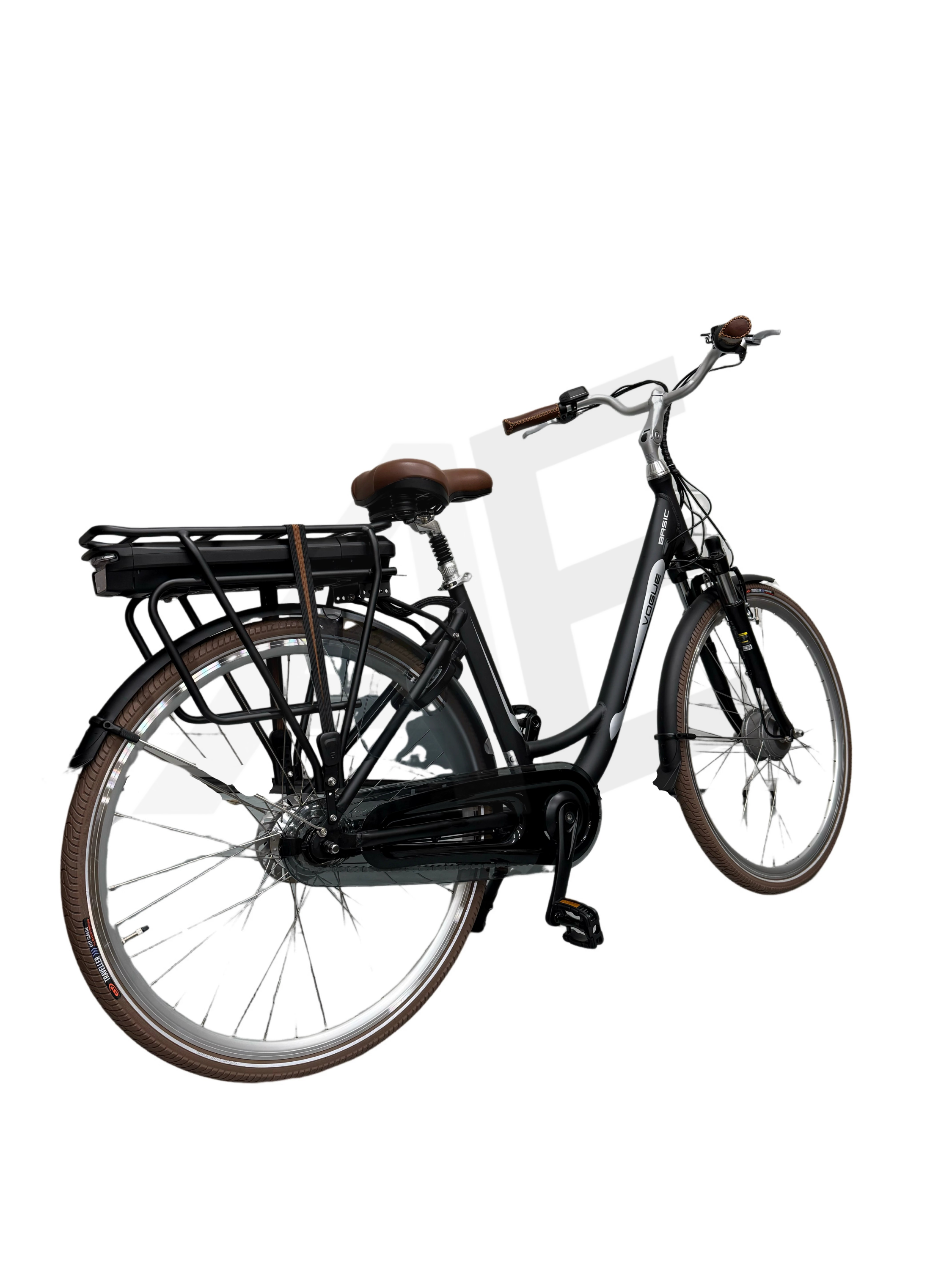 Vogue Basic Elektrische Fiets 3 versnellingen 47cm 13Ah - Mat Zwart AE-trading