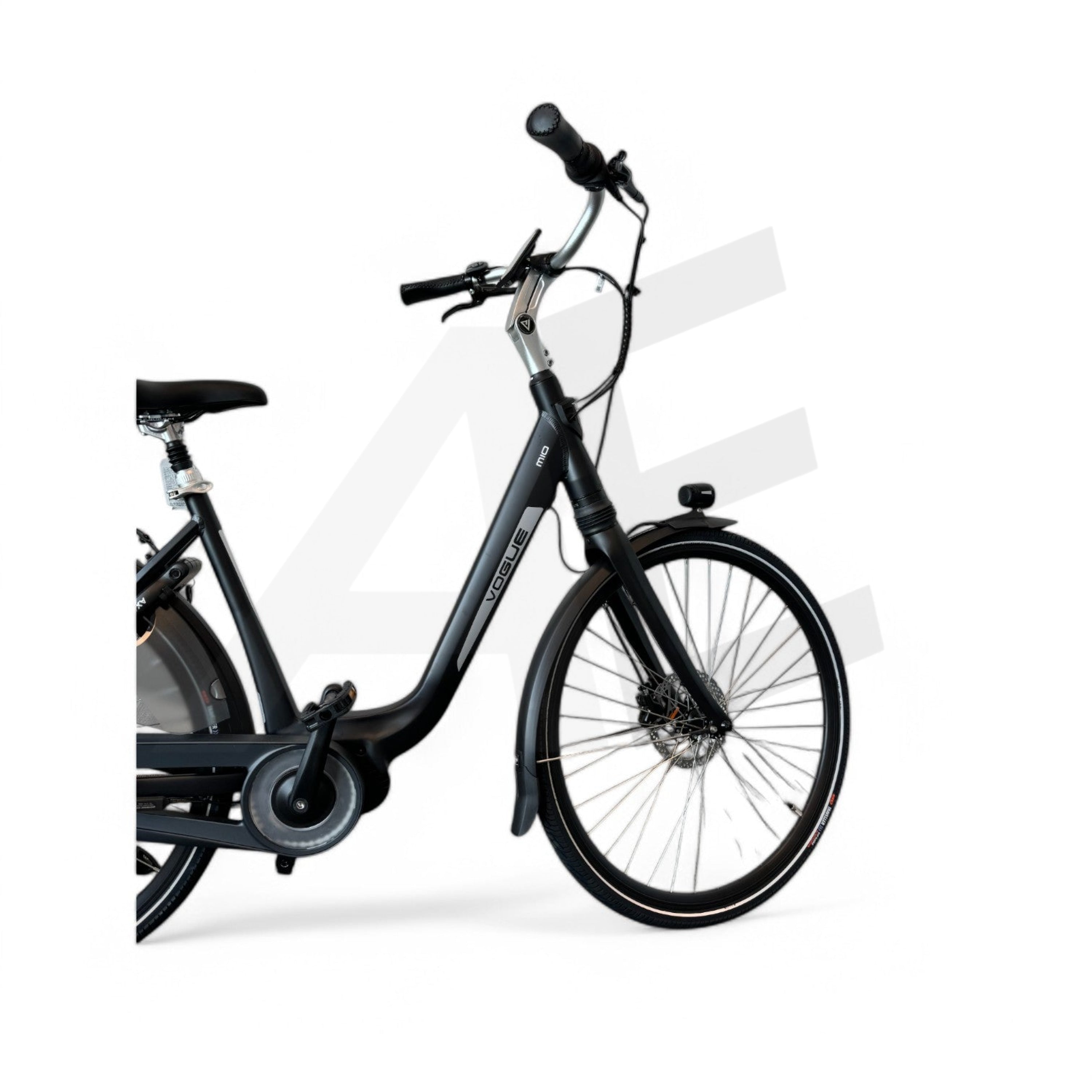 Vogue Mio 8Sp Elektrische Fiets E-Bike Met Hydraulische Remmen 13Ah 36V 468Wh 46Cm - Glans Zwart