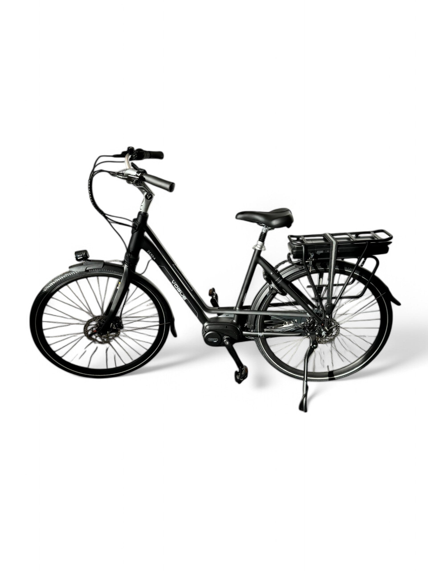 Vogue Zenda Elektrische Fiets E-bike met Hydraulische Remmen 51cm 574Wh 16Ah - Mat Zwart - AE-trading