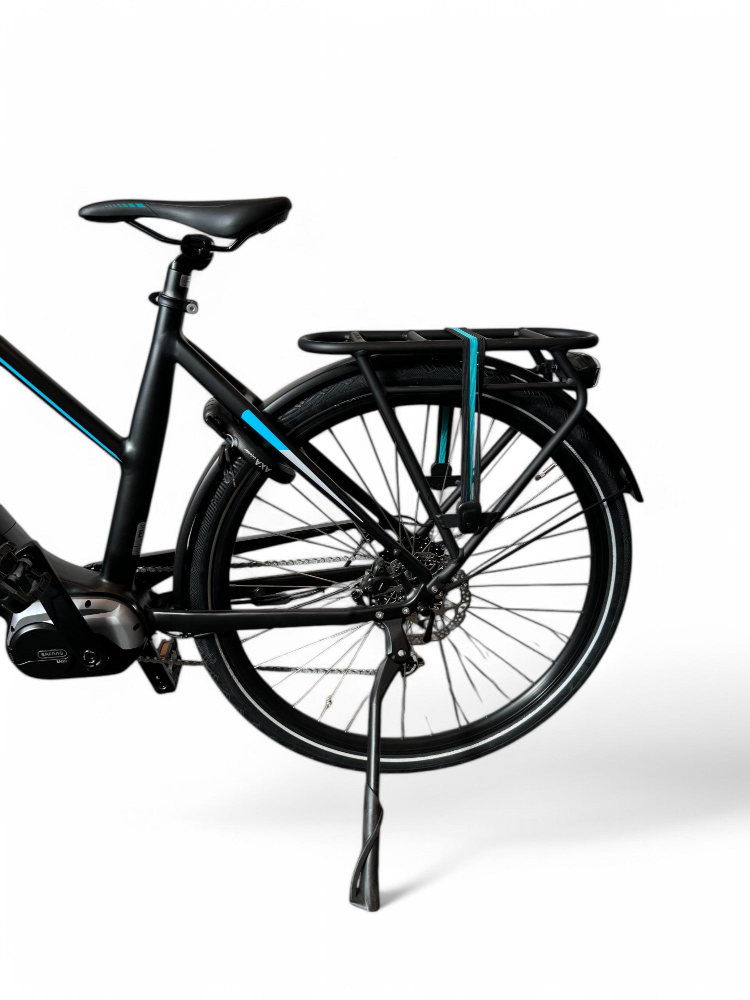 Vogue SLX M420 Elektrische Fiets 9RD Shimano Versnellingen 51cm met Hydraulische Remmen - Mat Zwart Blauw - AE-trading