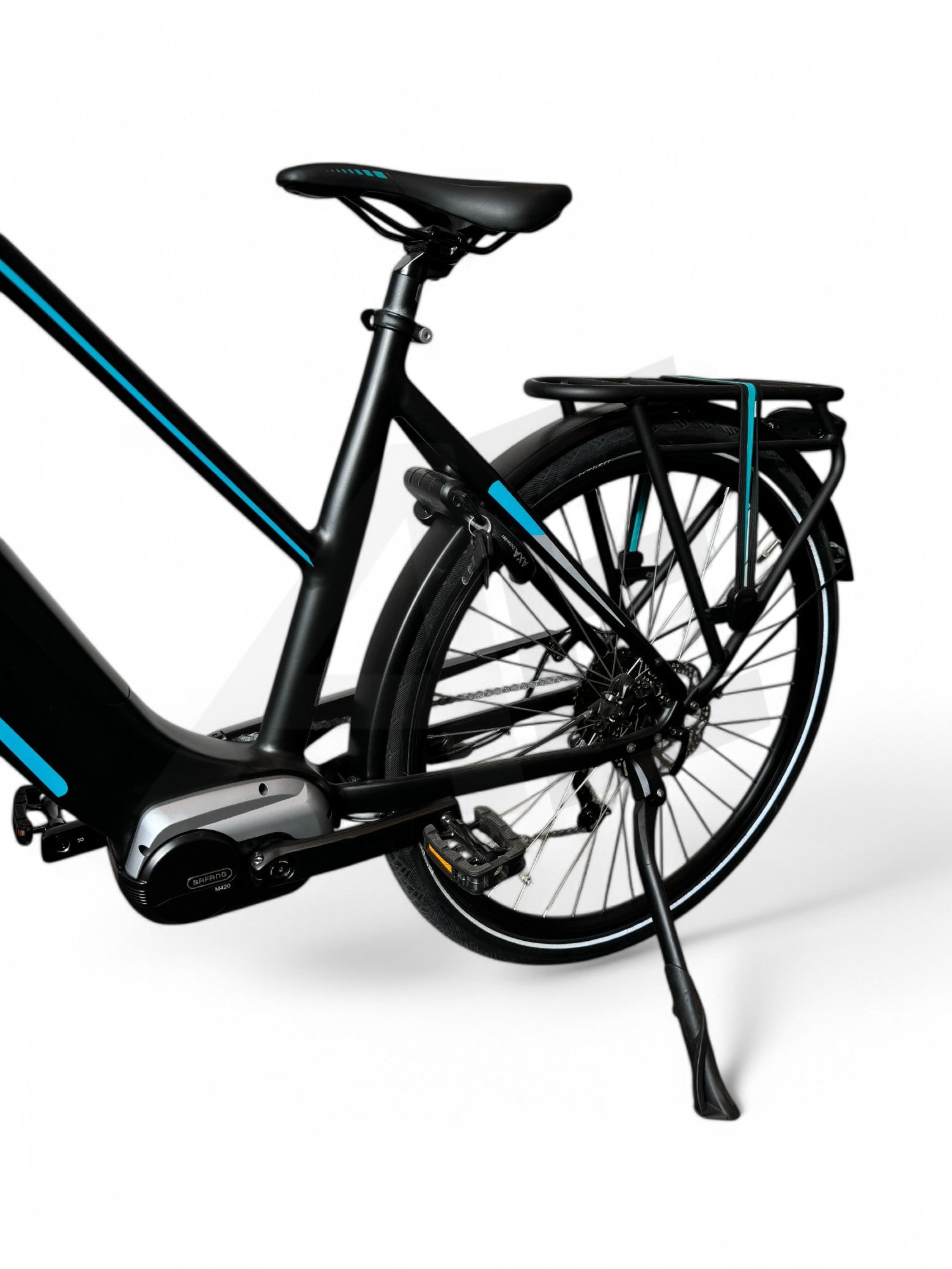 Vogue Slx M420 Elektrische Fiets 9Rd Shimano Versnellingen 51Cm Met Hydraulische Remmen - Mat Zwart