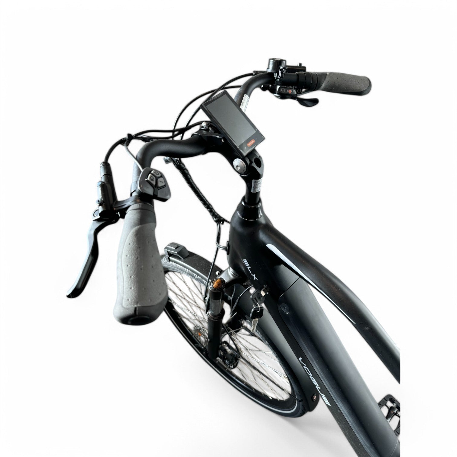 Vogue SLX M420 Elektrische Fiets 9RD Shimano Versnellingen 51cm met Hydraulische Remmen - Mat zwart Grijs - AE-trading
