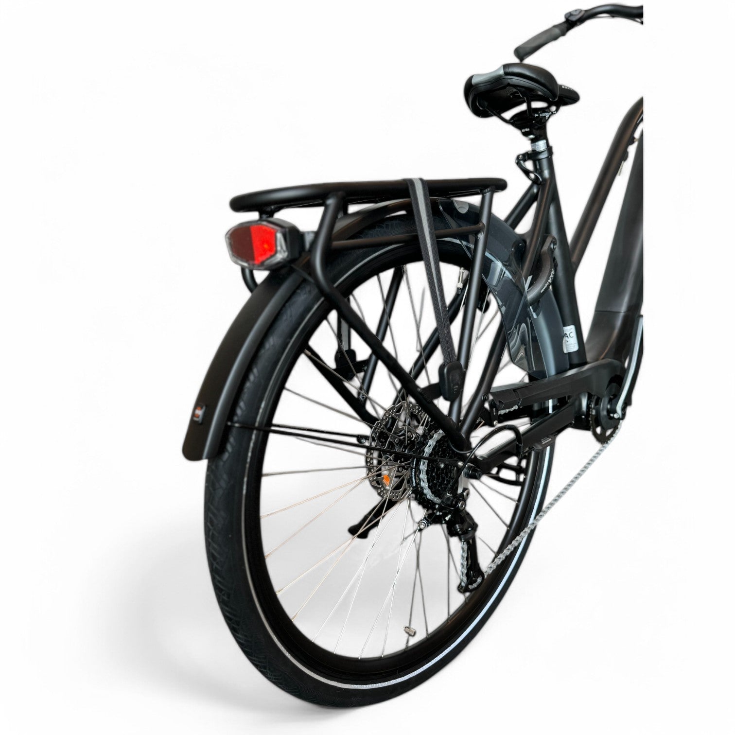 Vogue SLX M420 Elektrische Fiets 9RD Shimano Versnellingen 51cm met Hydraulische Remmen - Mat zwart Grijs - AE-trading