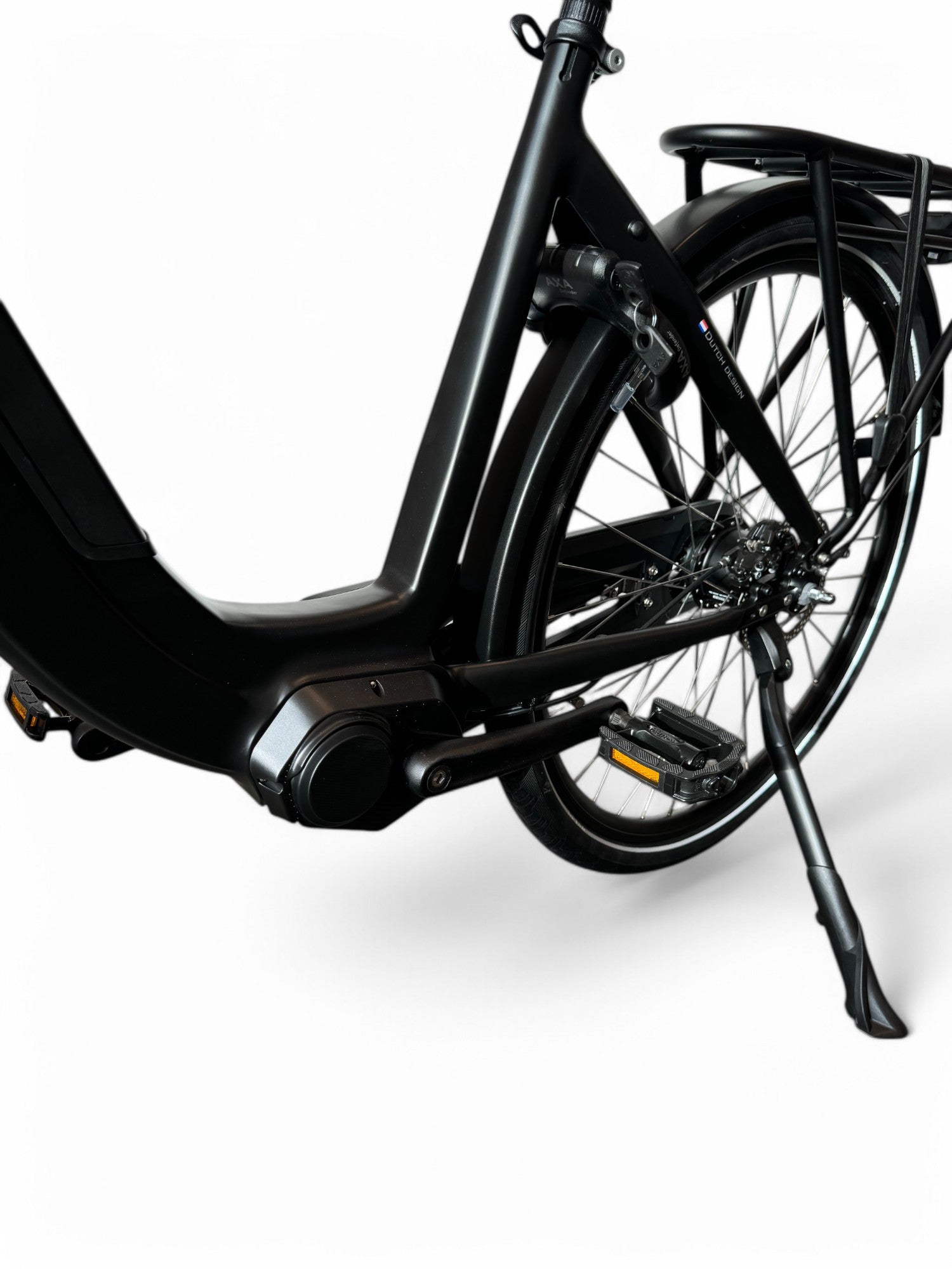 Vogue Mestengo 46cm E-bike Hydraulische Remmen met Middenmotor - Mat Zwart - AE-trading