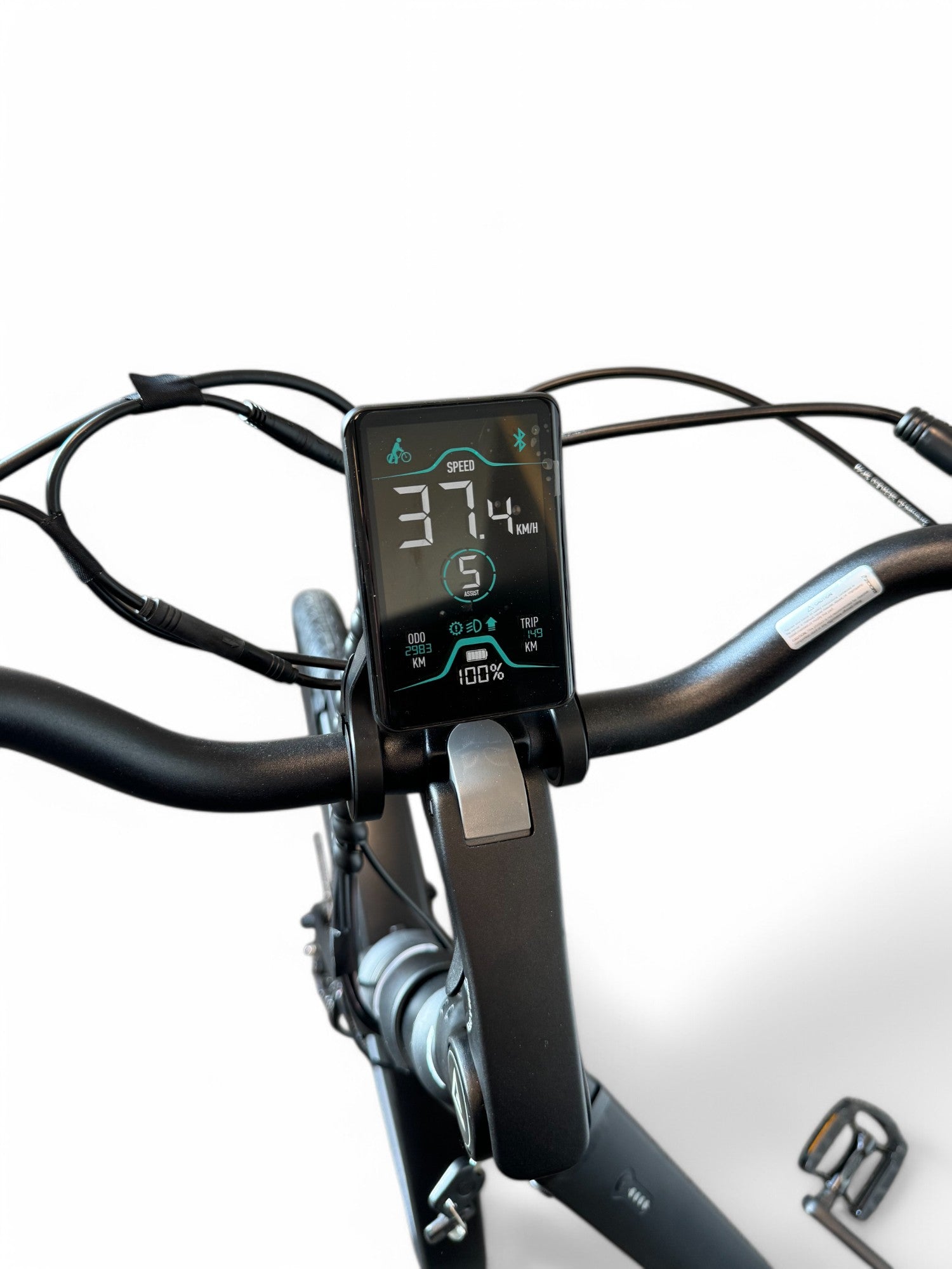 Vogue Mestengo 46cm E-bike Hydraulische Remmen met Middenmotor - Mat Zwart - AE-trading