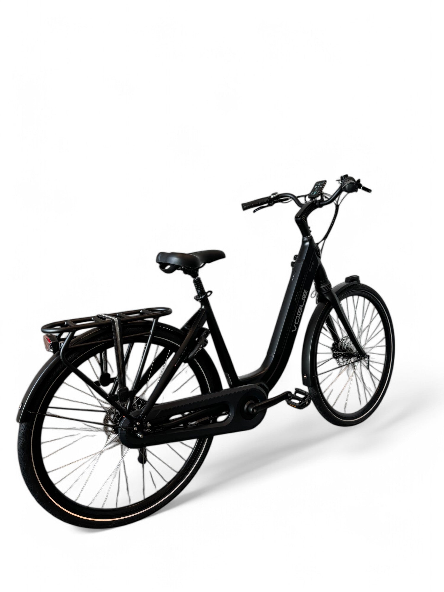 Vogue Mestengo 50cm E-bike Hydraulische Remmen met Middenmotor - Mat Zwart - AE-trading