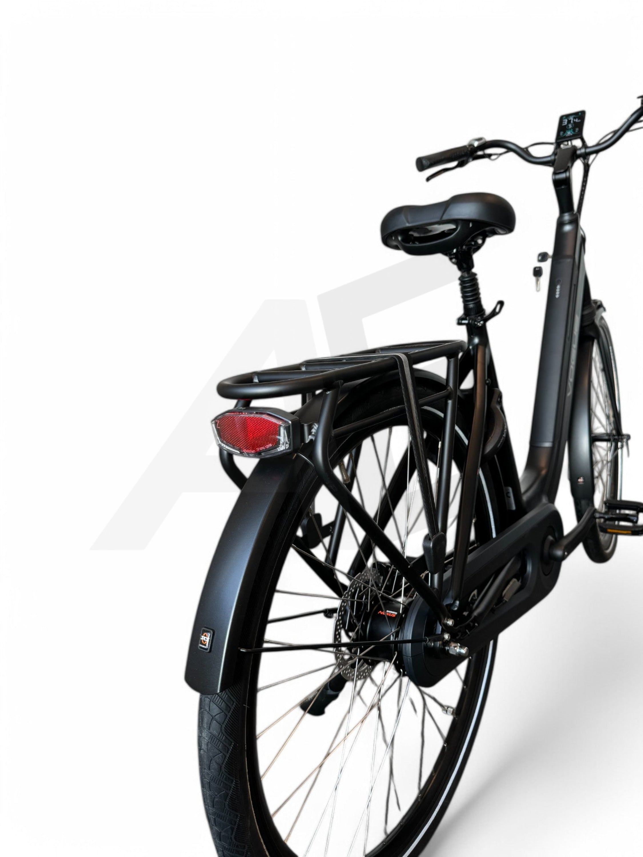 Vogue Mestengo 46Cm E-Bike Hydraulische Remmen Met Middenmotor - Mat Zwart Vogue E-Bike