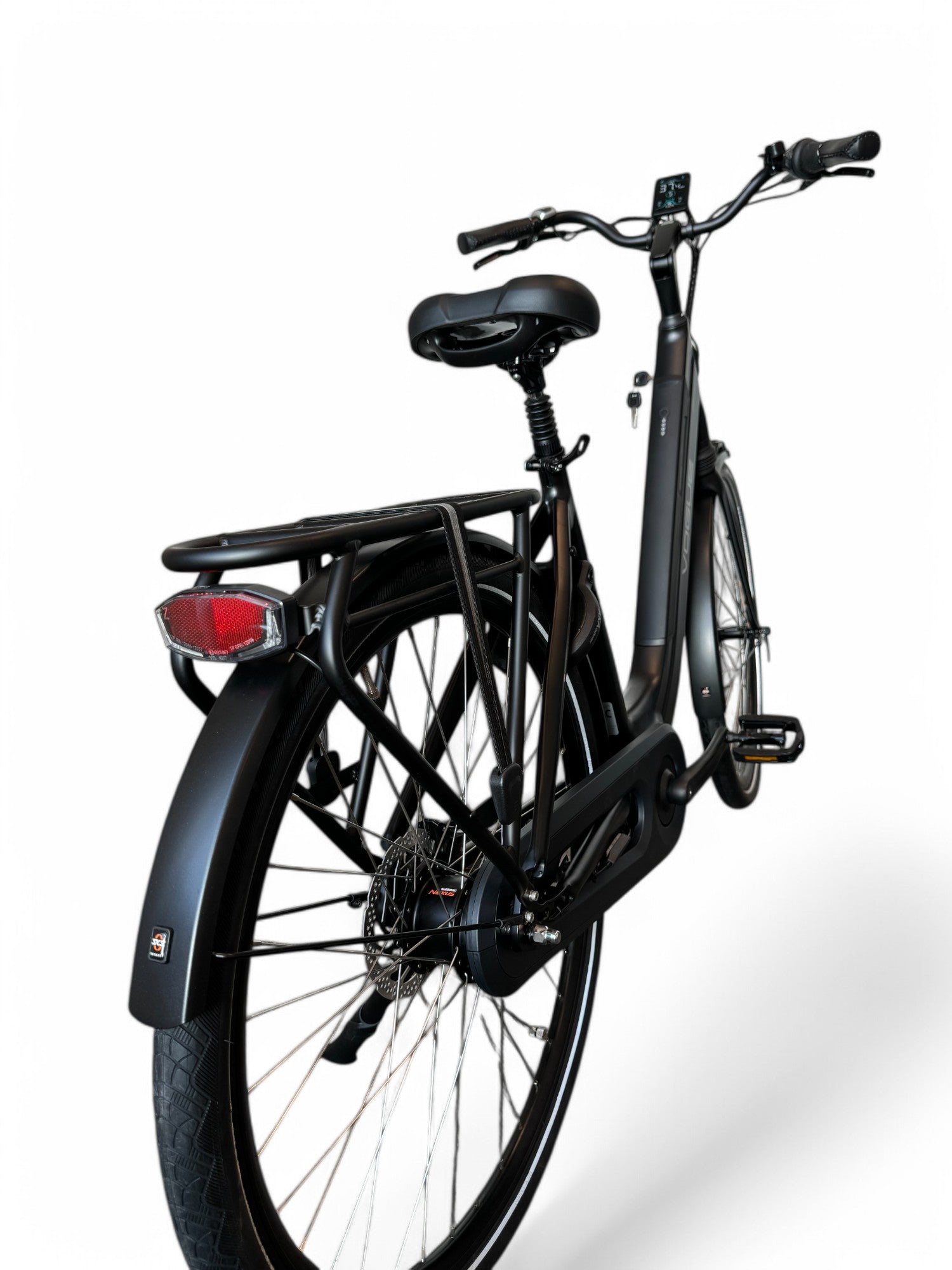 Vogue Mestengo 50cm E-bike Hydraulische Remmen met Middenmotor - Mat Zwart - AE-trading