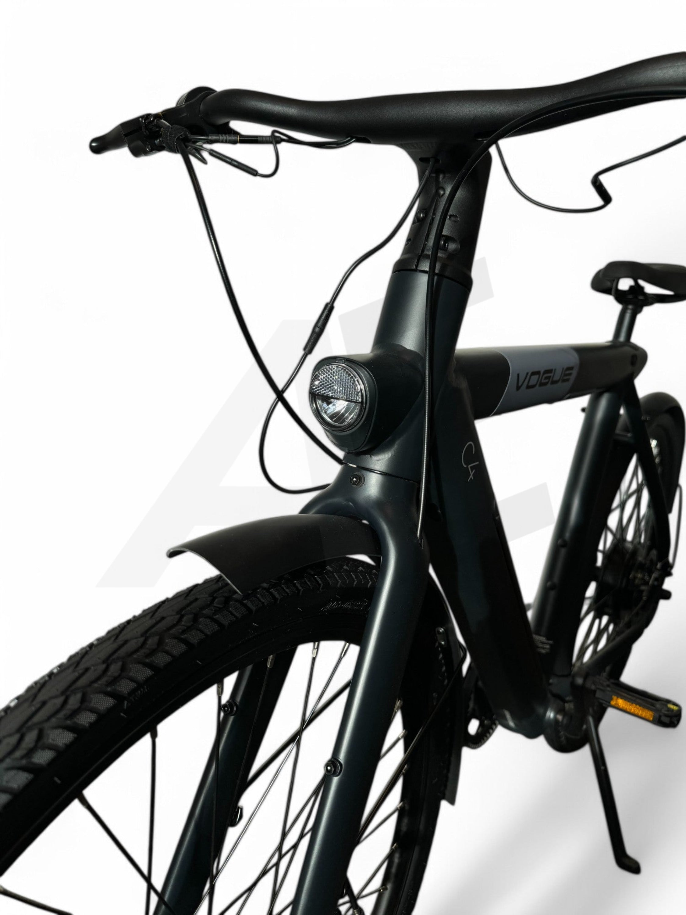 Vogue C4 Elektrische Fiets 7Sp Belt 36V 12 8Ah E-Bike - Stealth Black Vogue E-Bike