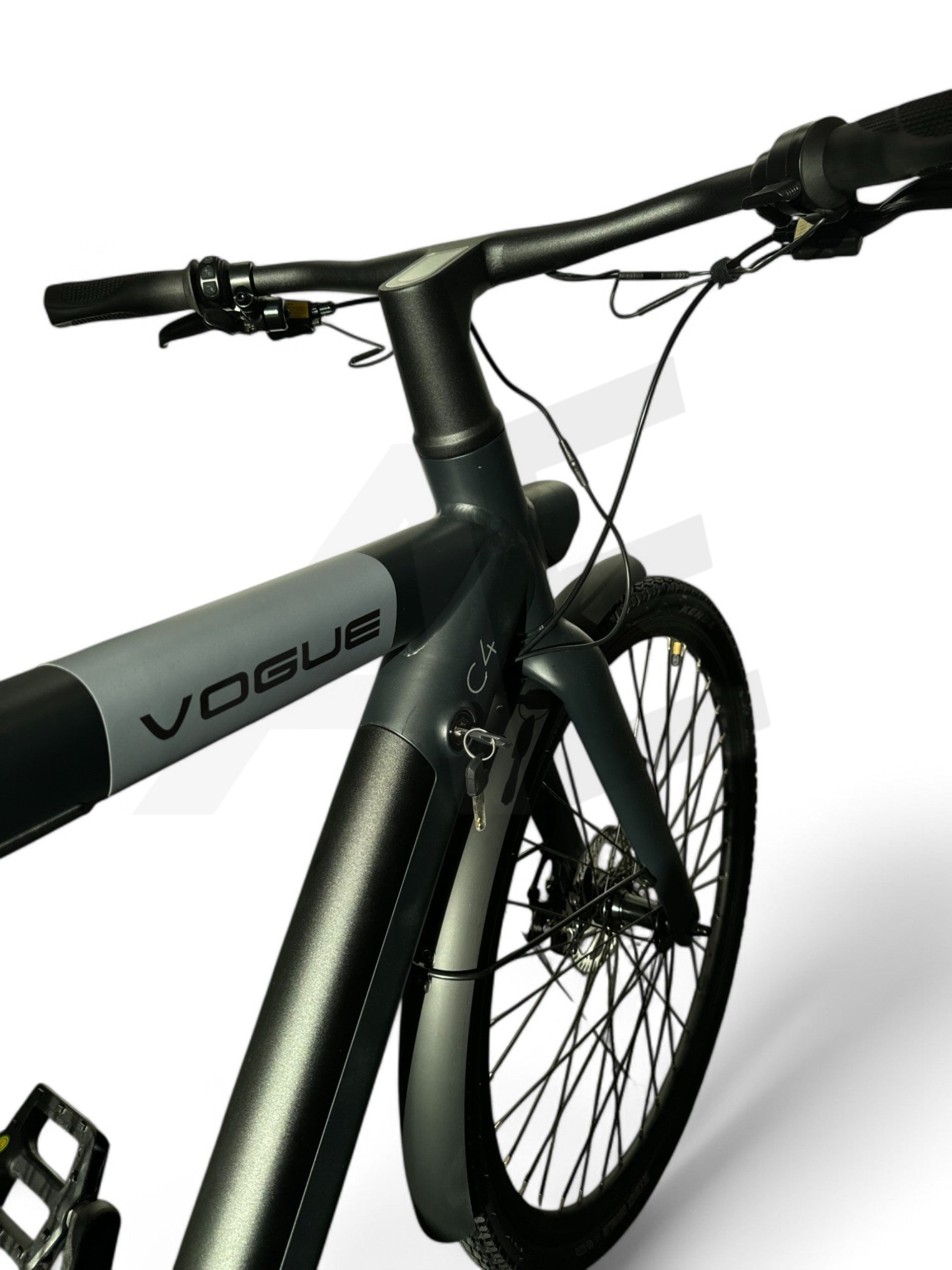 Vogue C4 Elektrische Fiets 7Sp Belt 36V 12 8Ah E-Bike - Stealth Black Vogue E-Bike