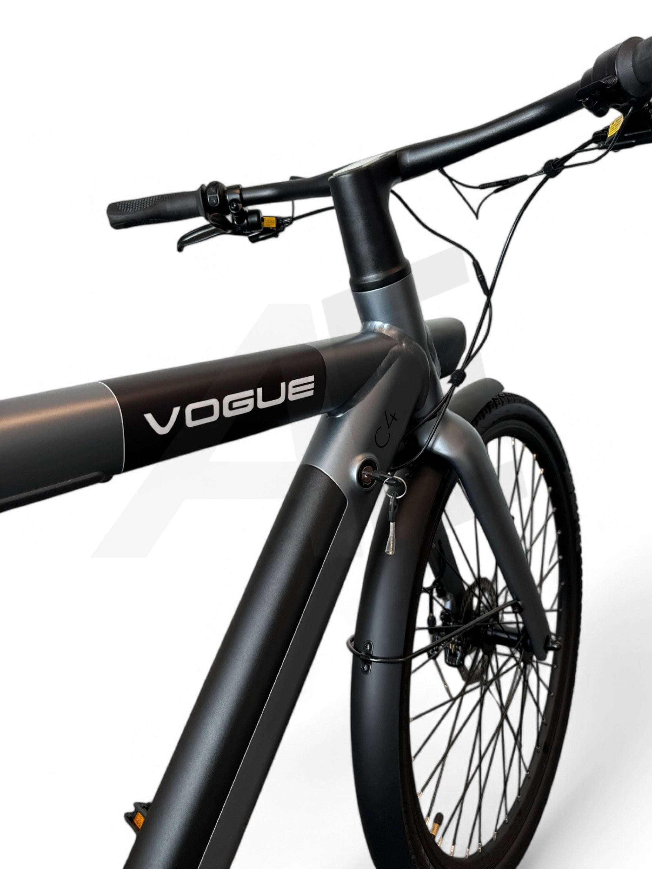 Vogue C4 Elektrische Fiets 7Sp Belt 36V 12 8Ah E-Bike - Gravity Grey Vogue E-Bike