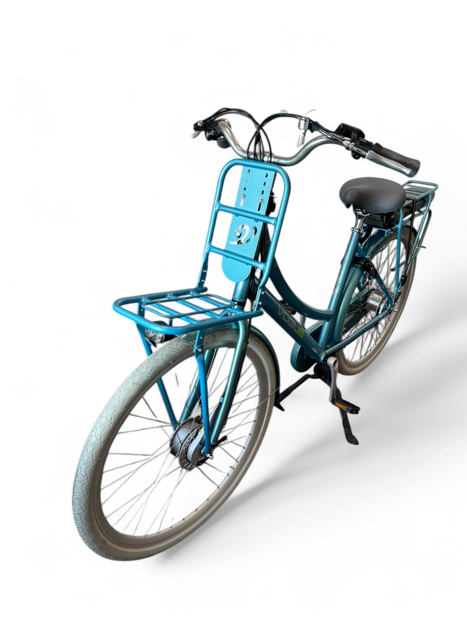 Vogue Elite 3 Elektrische Fiets 7 Versnellingen 50cm 13Ah Rollerbrake E-bike - Mint Blue - AE-trading