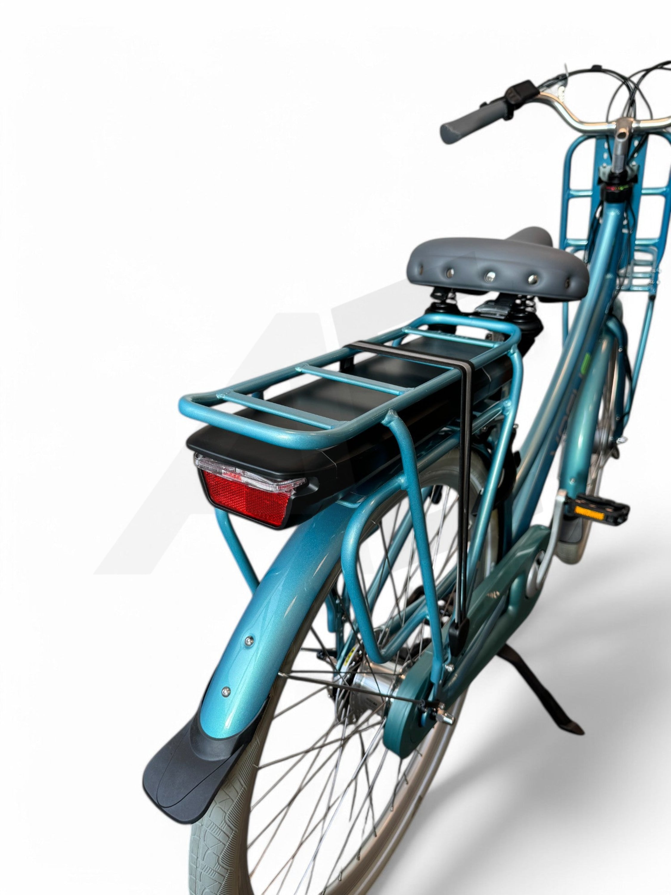 Vélo électrique Vogue Elite 3 7 vitesses 50 cm 13 Ah frein à rouleaux E-bike - Bleu menthe