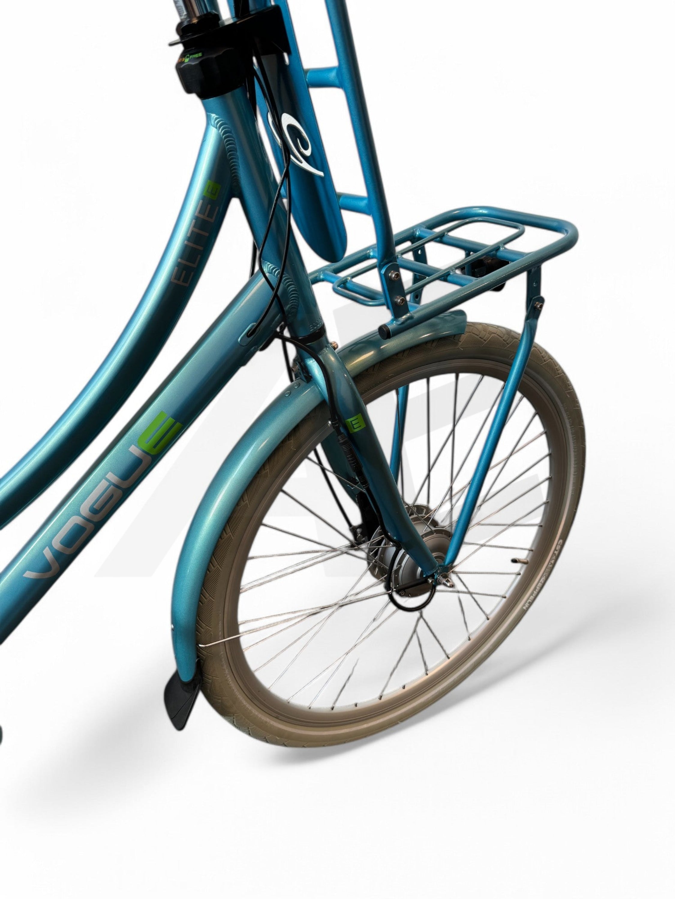 Vélo électrique Vogue Elite 3 7 vitesses 50 cm 13 Ah frein à rouleaux E-bike - Bleu menthe