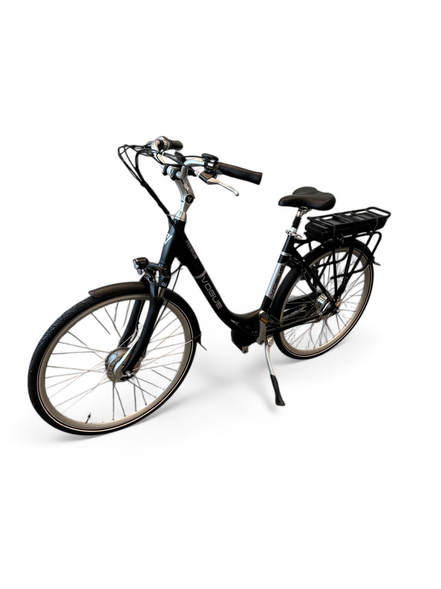 Vogue Premium E-bike 7SP 48cm Lage Instap - Mat Zwart - AE-trading